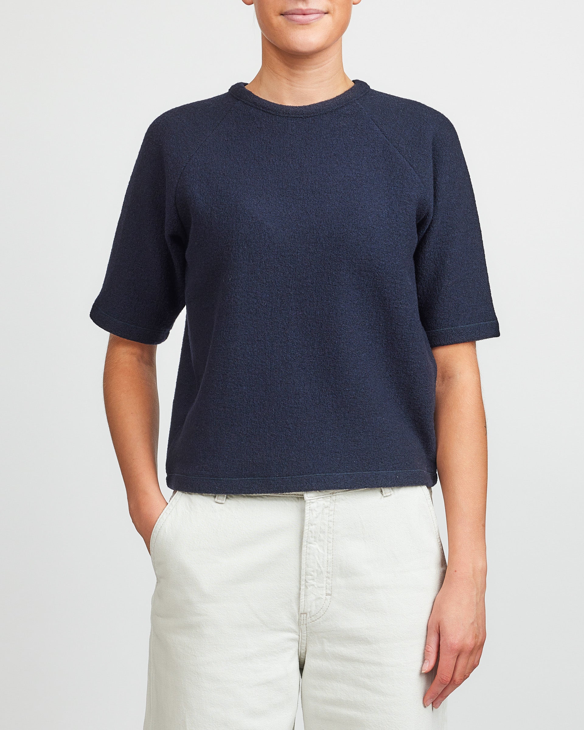 Jeanerica Navy Fleur Blouse