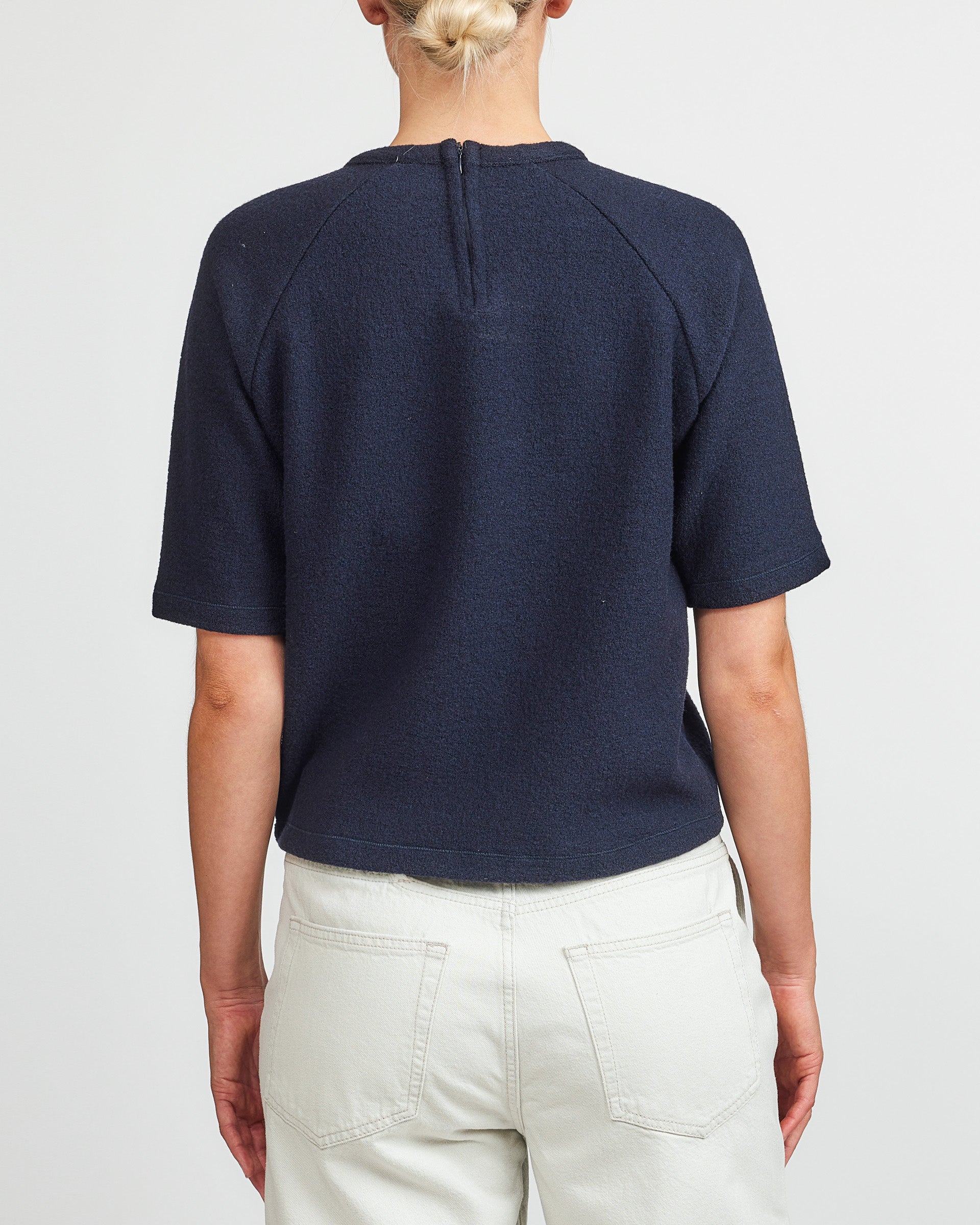 Jeanerica Navy Fleur Blouse