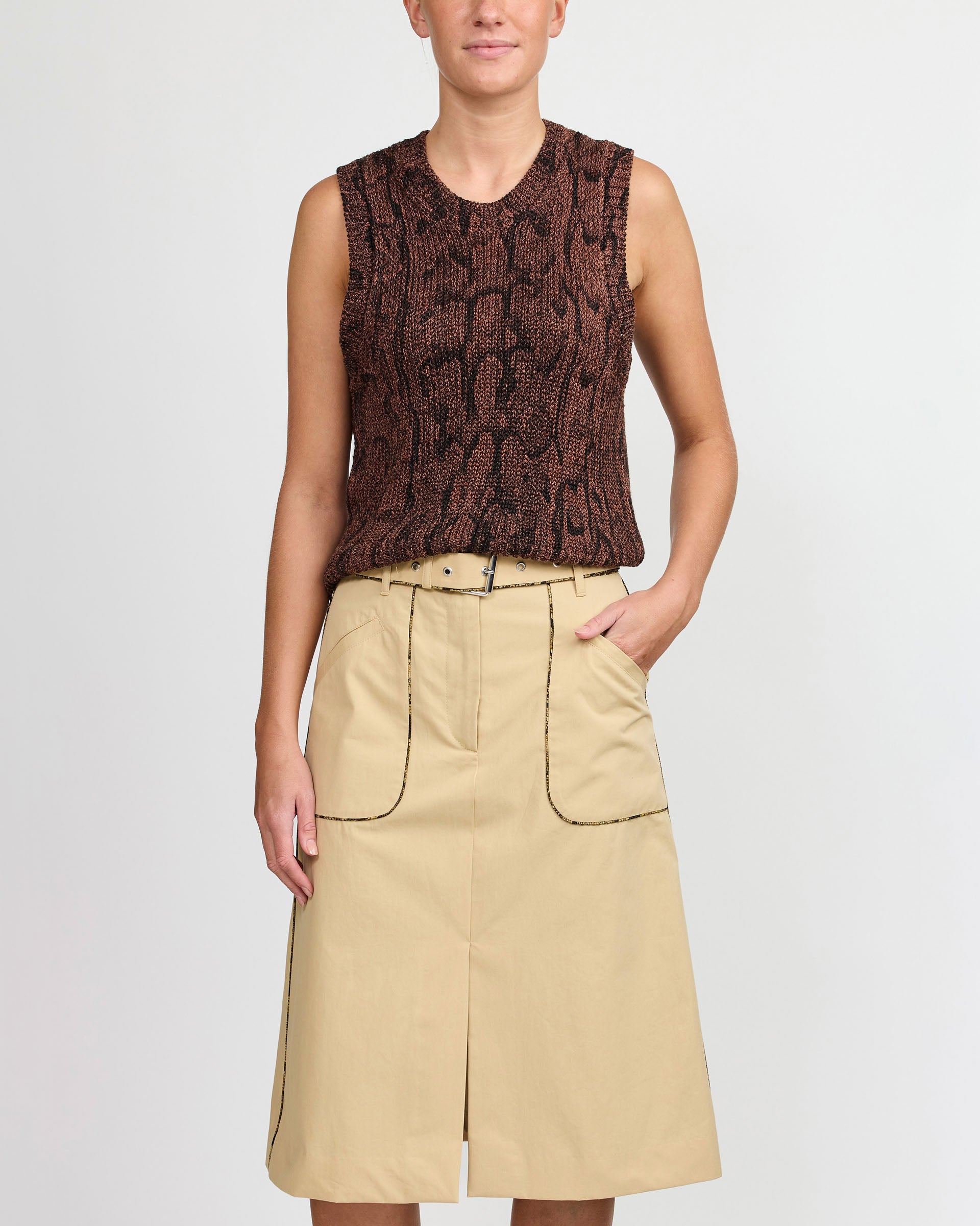 Dries Van Noten Brown Tamba Top