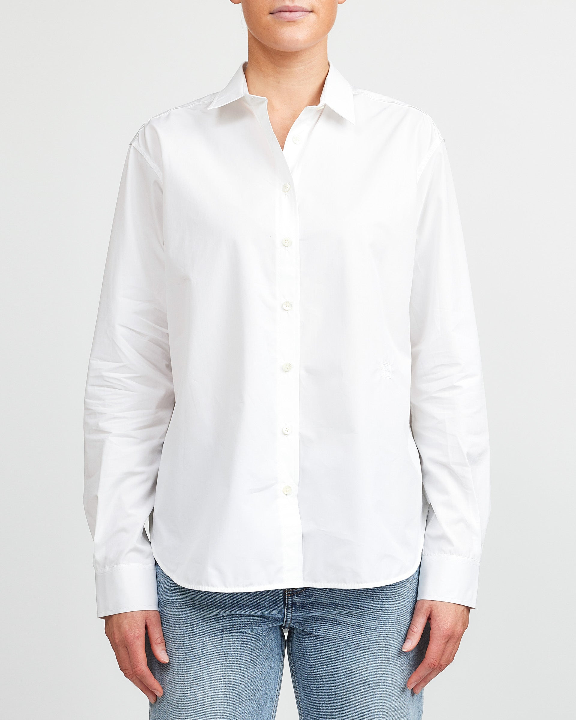 Toteme White Signature Cotton Shirt
