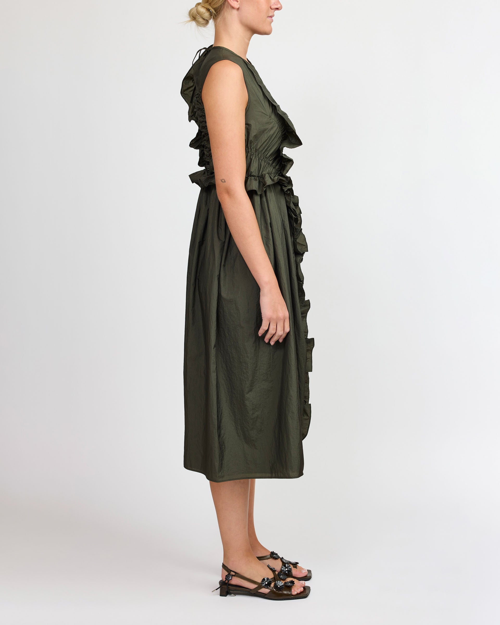 Cecilie Bahnsen Ole Pine Green Dress