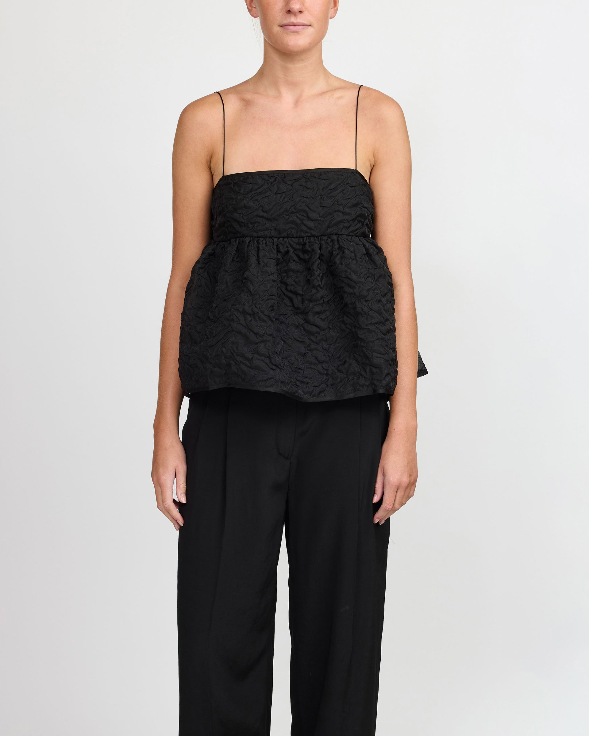 Cecilie Bahnsen Selena Black Top