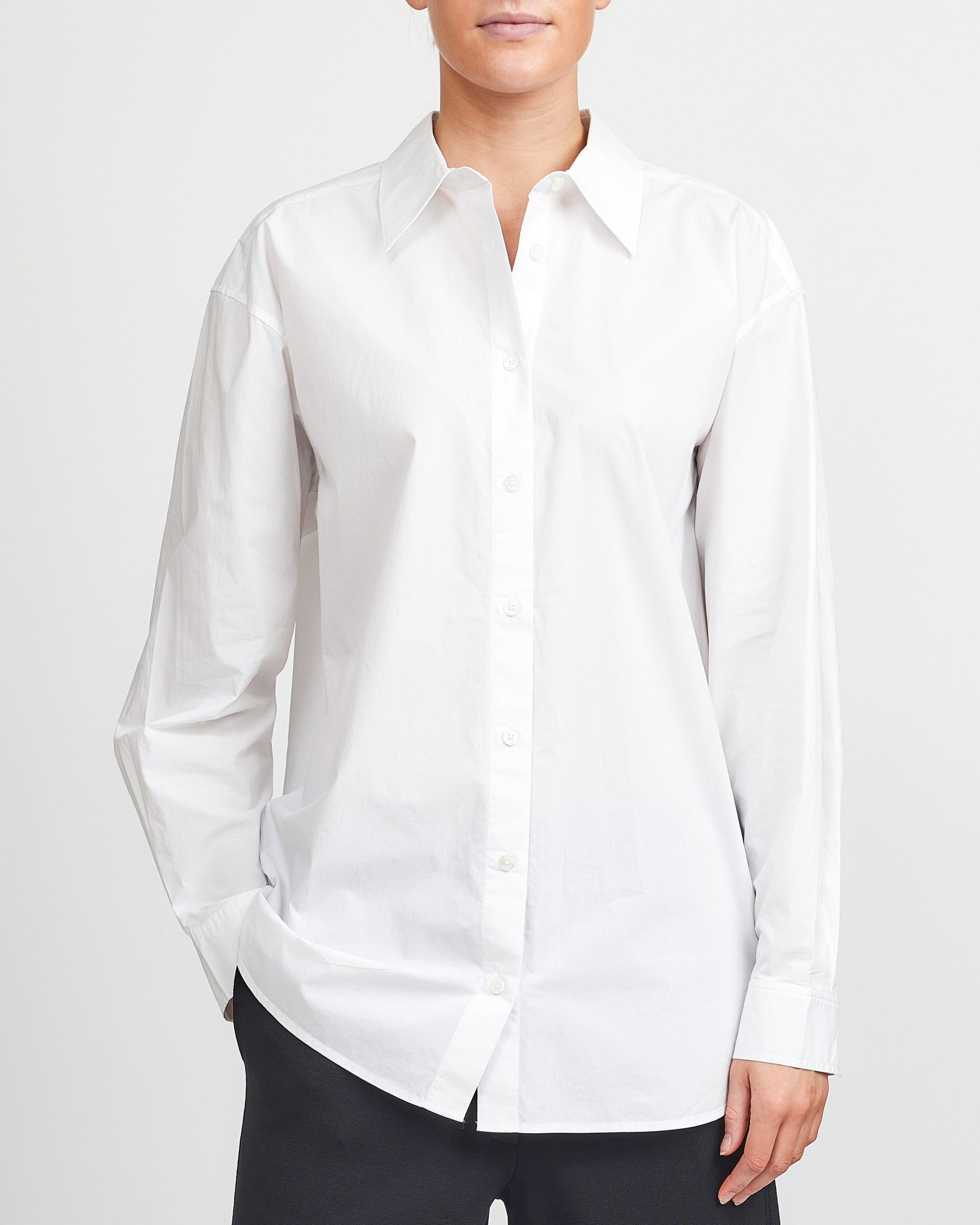 Toteme White Classic Tumbled Shirt