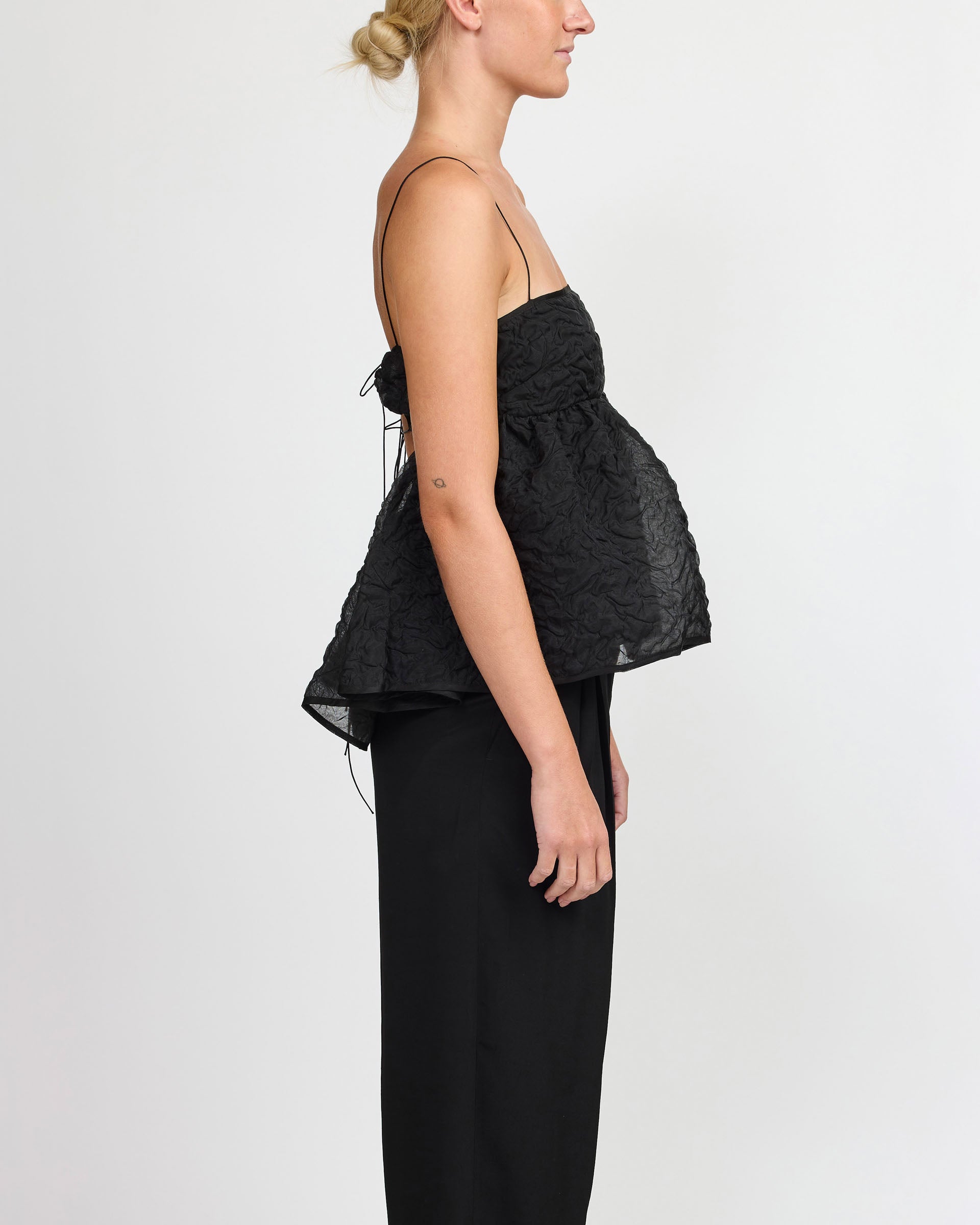 Cecilie Bahnsen Selena Black Top