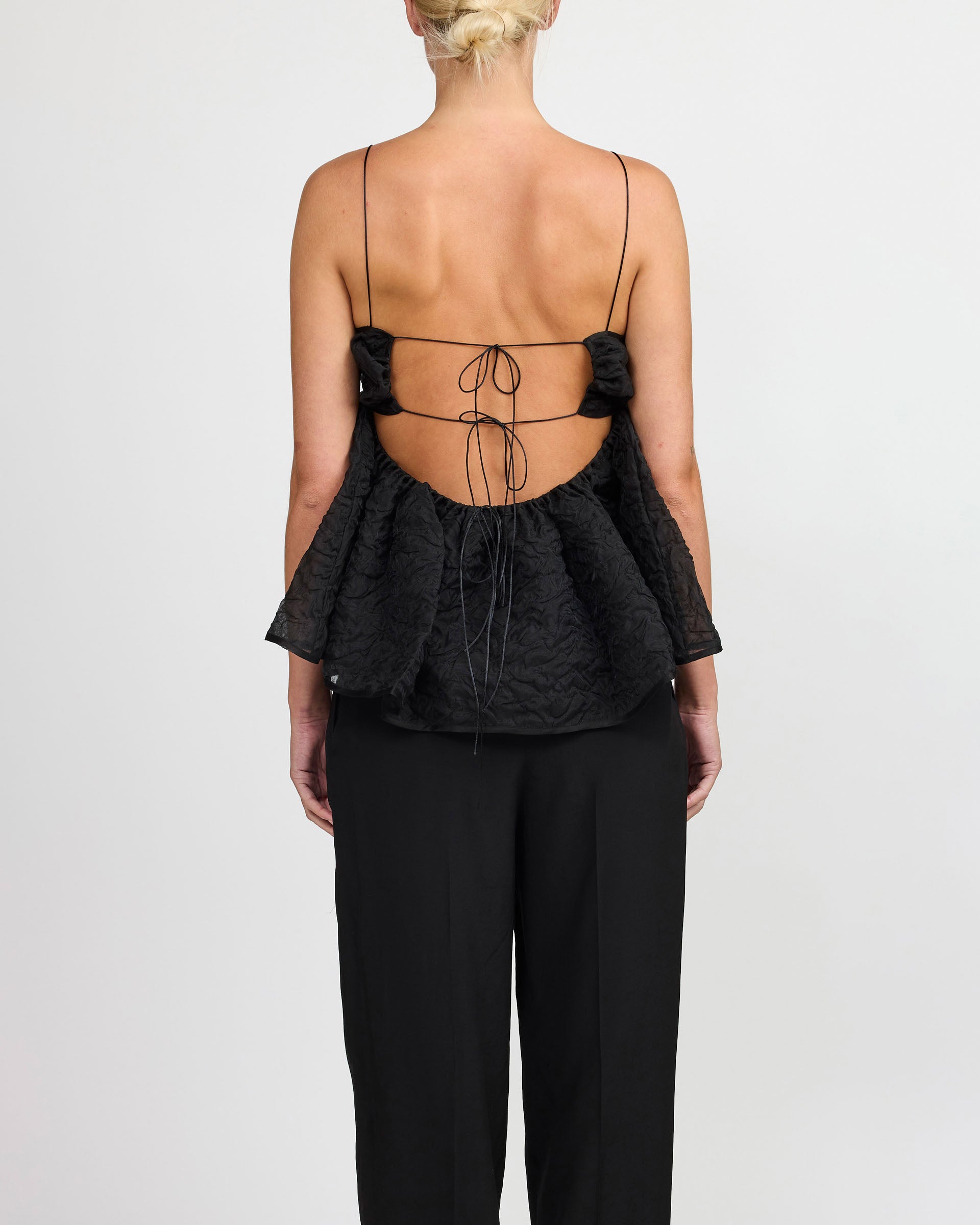 Cecilie Bahnsen Selena Black Top
