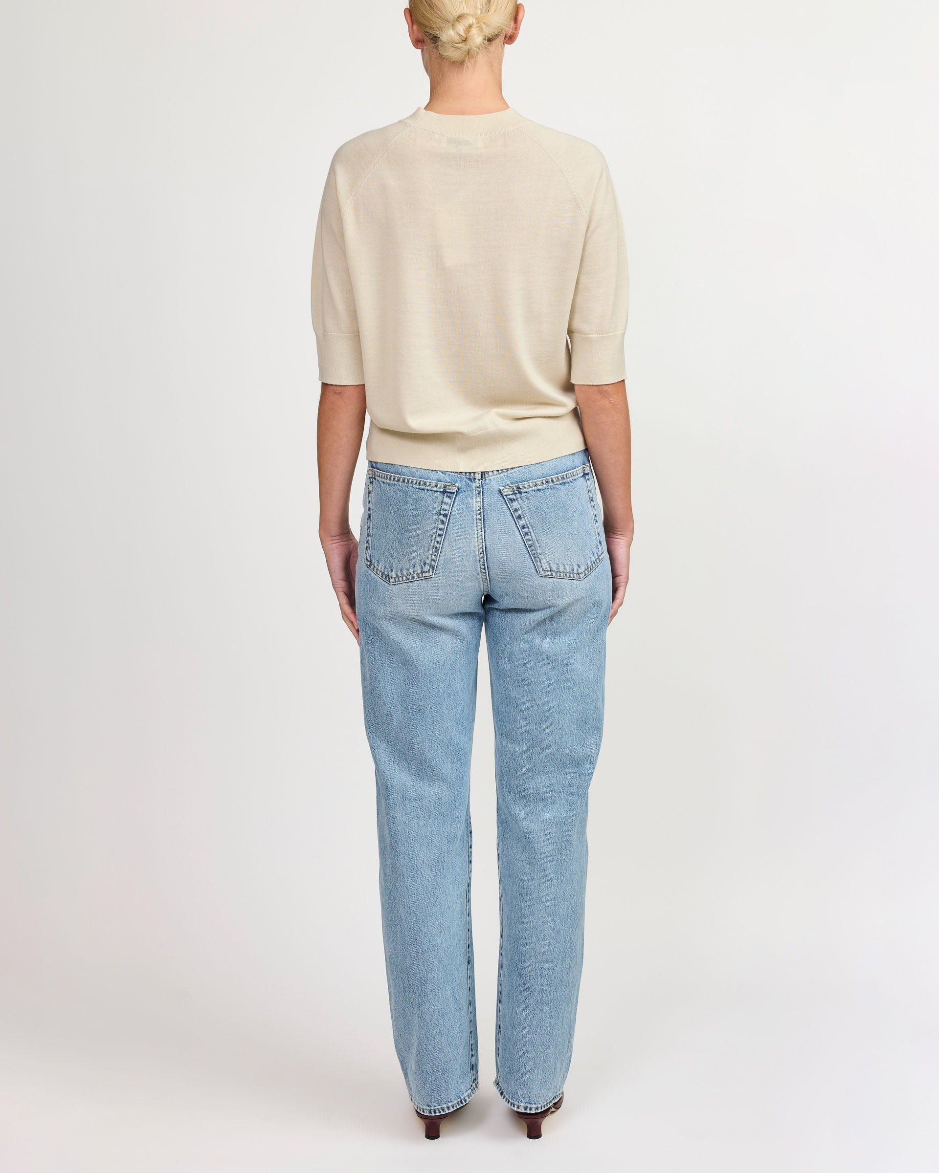 Toteme Worn Blue Twisted Seam Jeans