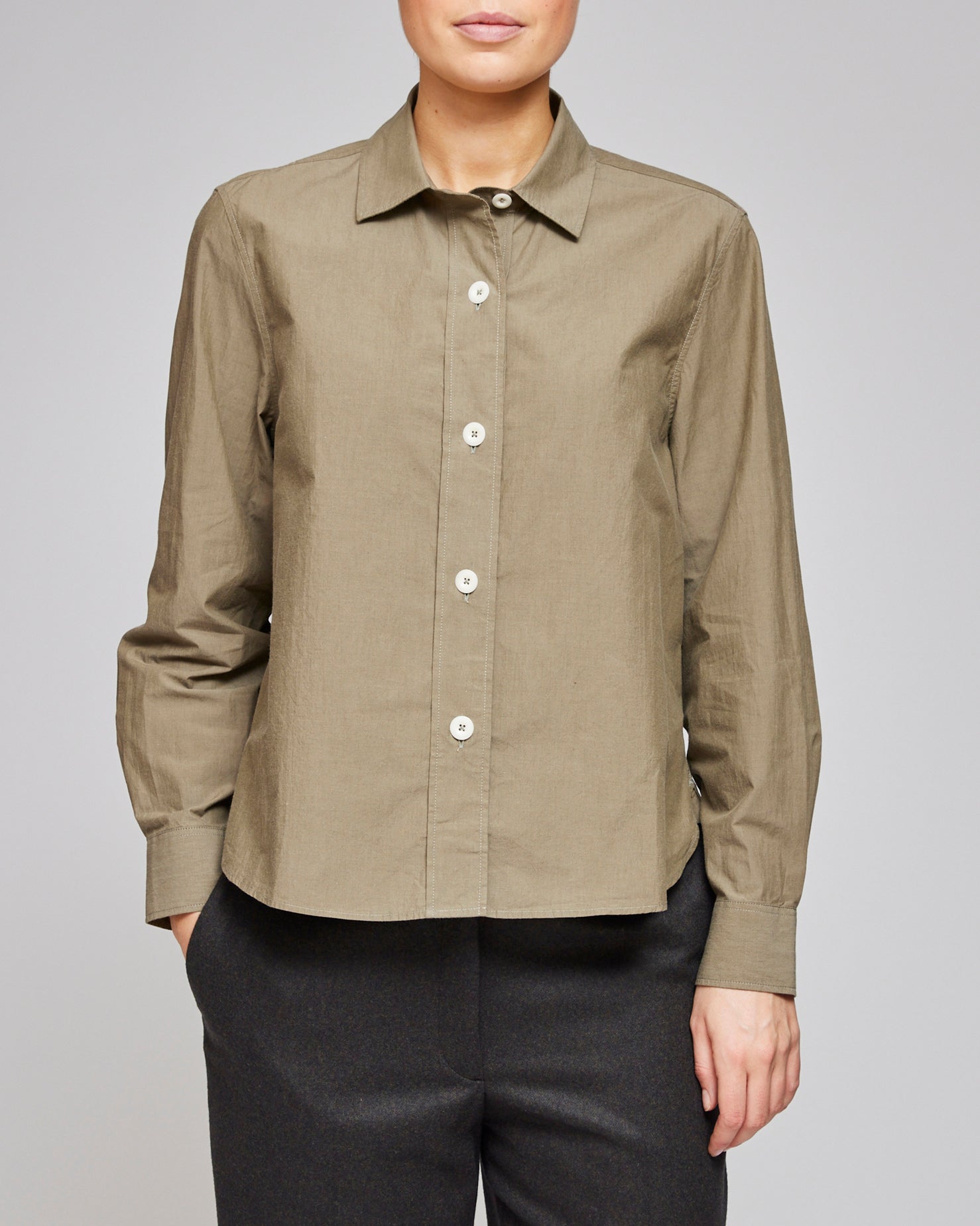 MHL Khaki Green Simple Shirt