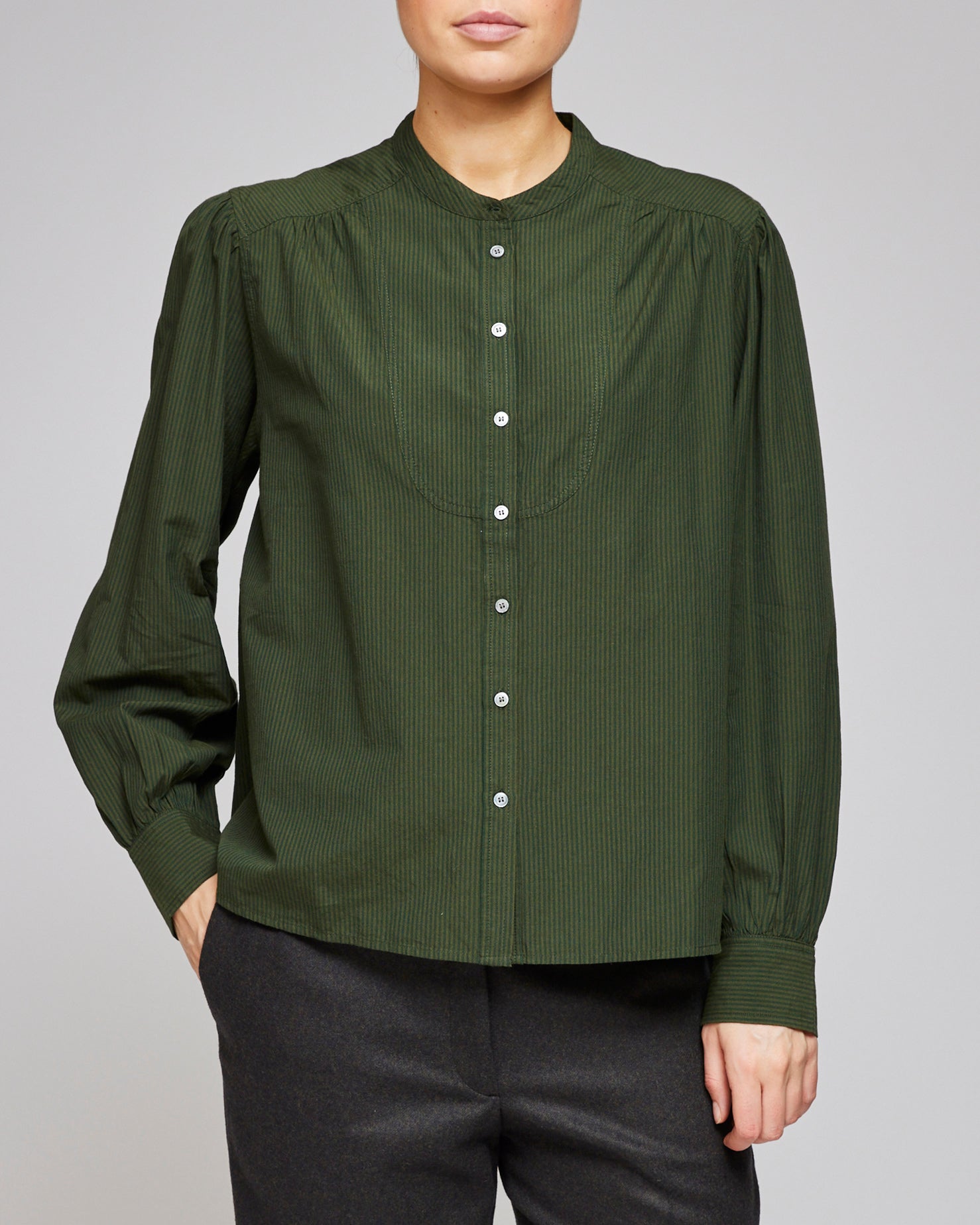 Vanessa Bruno Vert Fonce Florisse Blouse