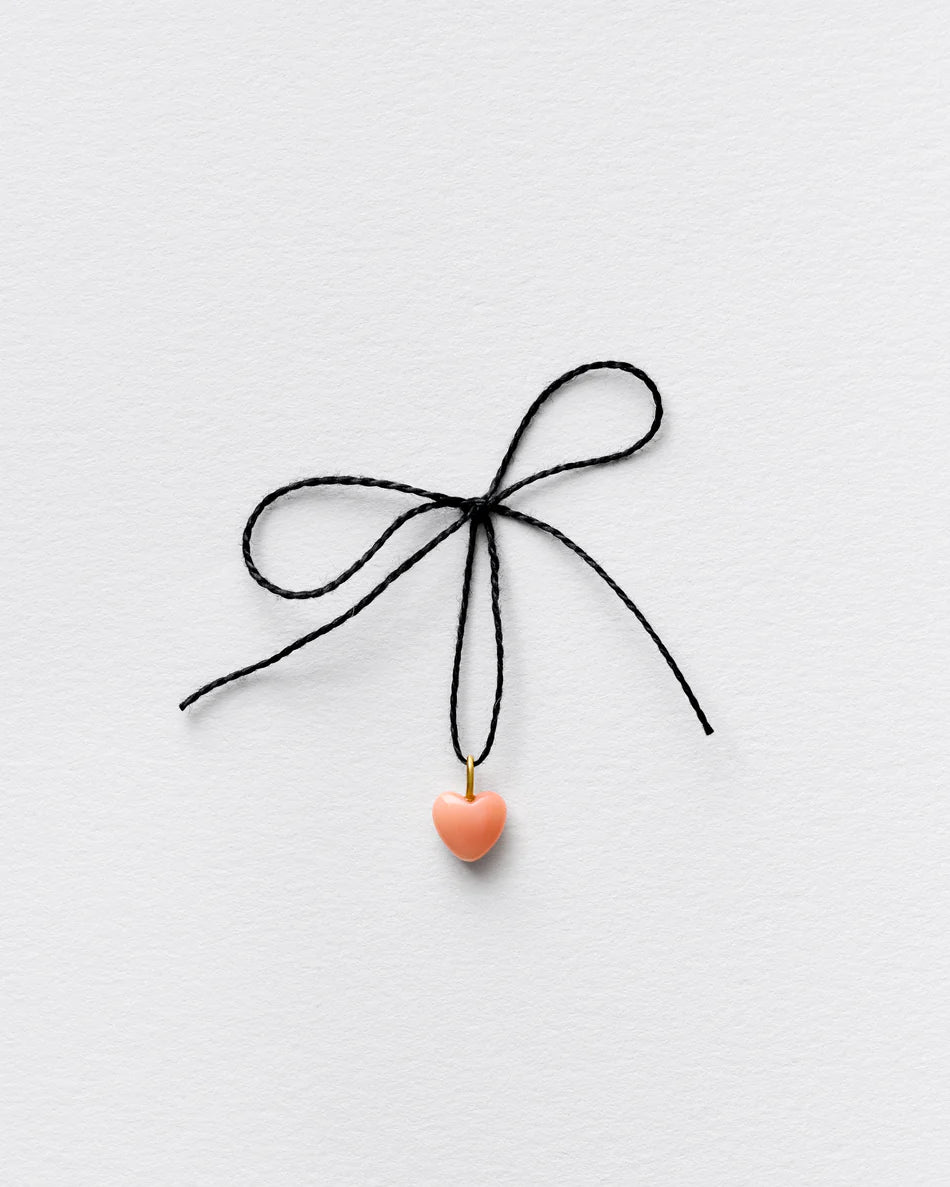 Jo Riis-Hansen Pink Midi Heart Pendant