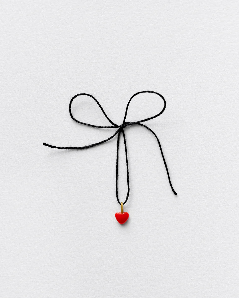 Jo Riis-Hansen Red Tiny Heart Pendant