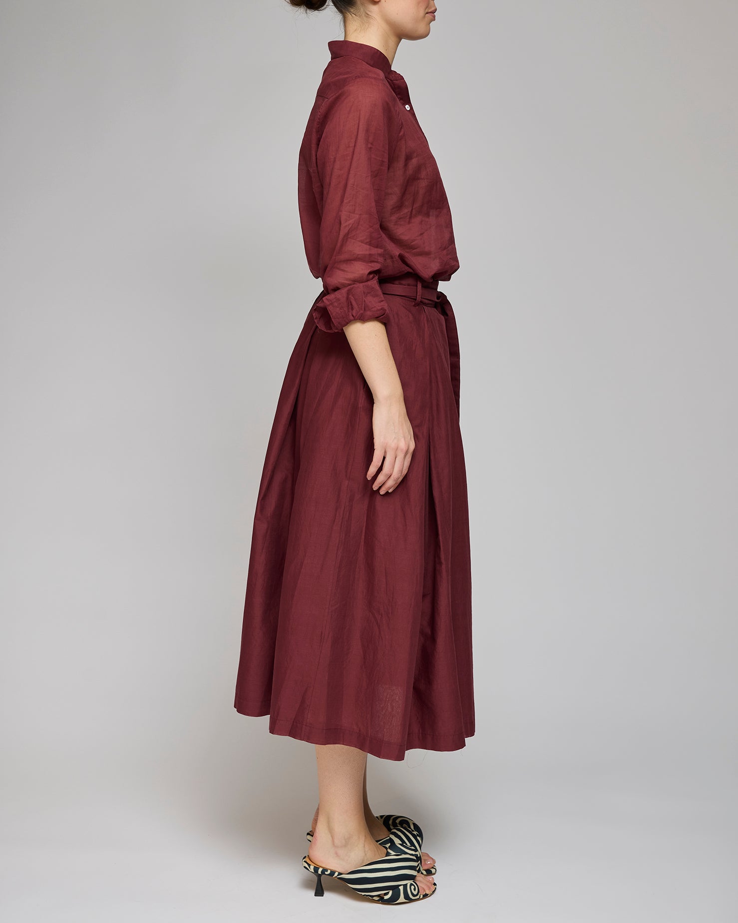 Rika Studio Bordeaux Rose Skirt Tie