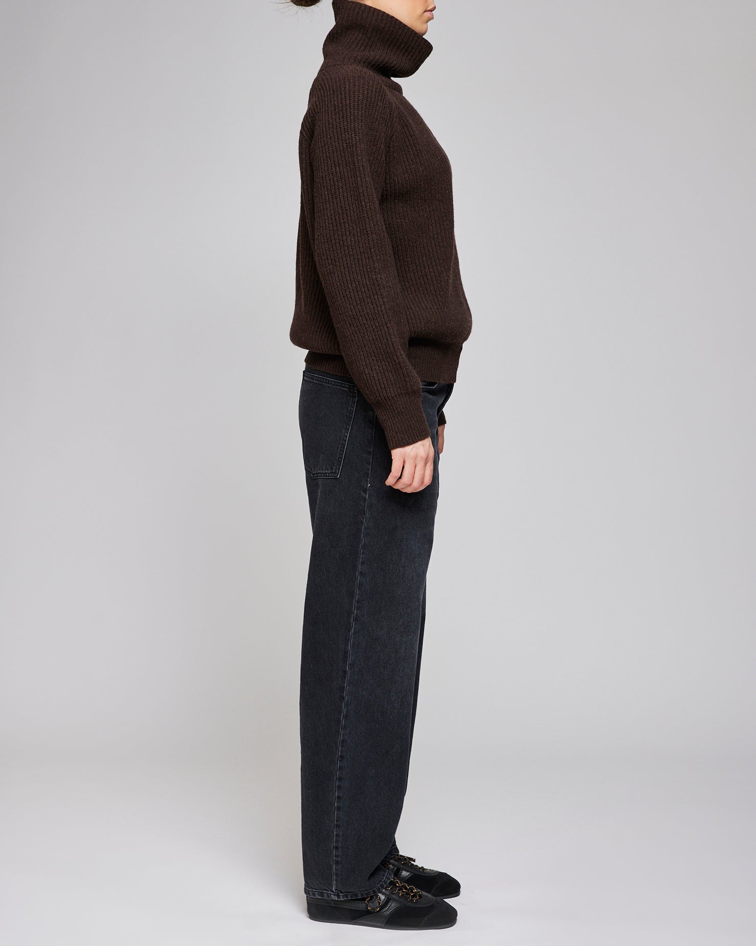 Af Agger Washed Black Barrel Jeans