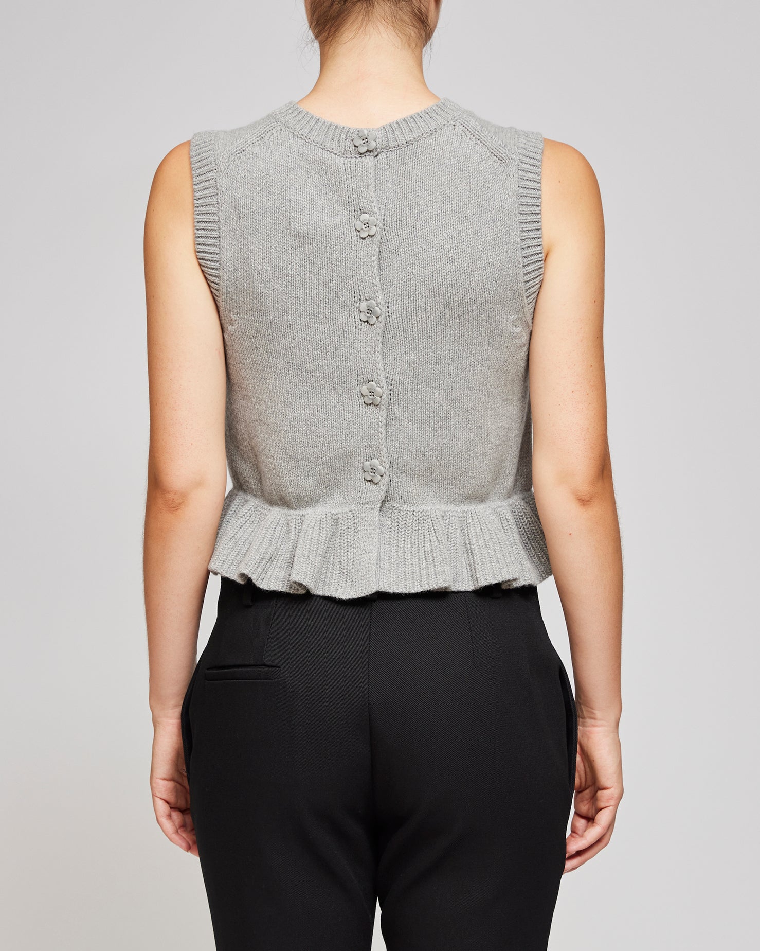 Cecilie Bahnsen Grey Bill Vest