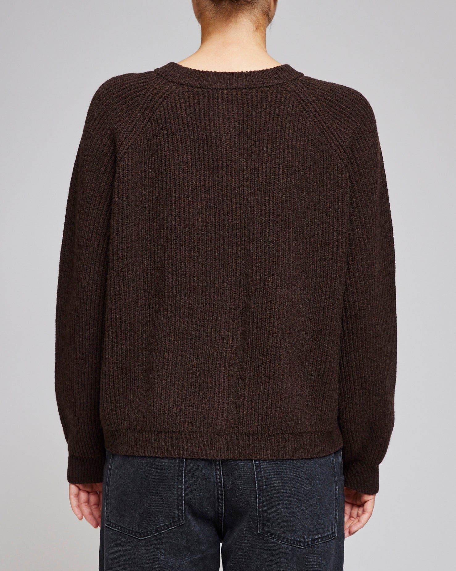 Af Agger Brown Shetland Wool Cardigan