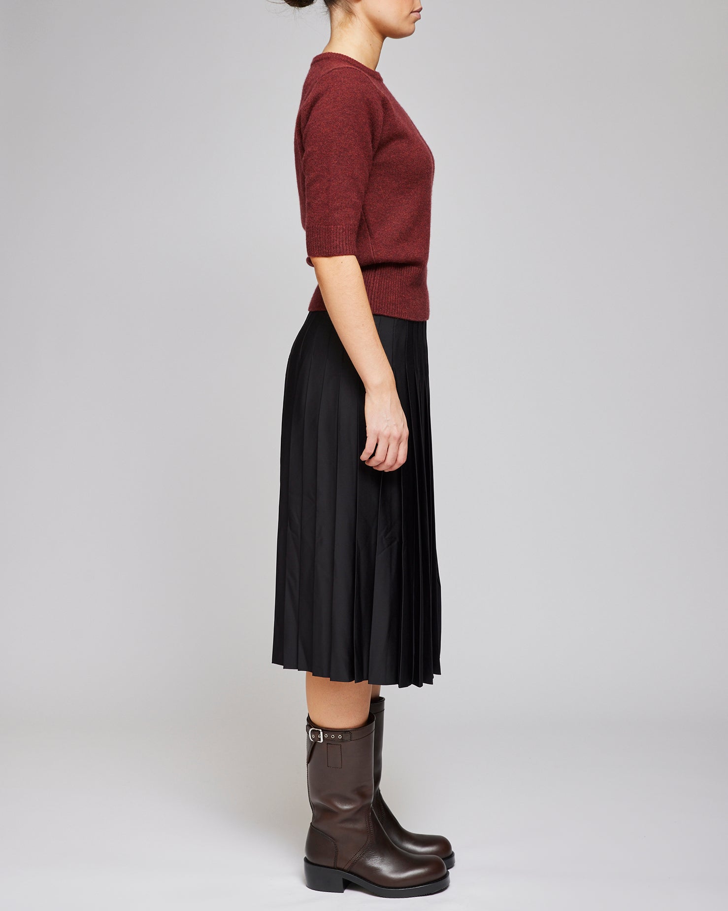 Vanessa Bruno Black Dresse Plissee Skirt