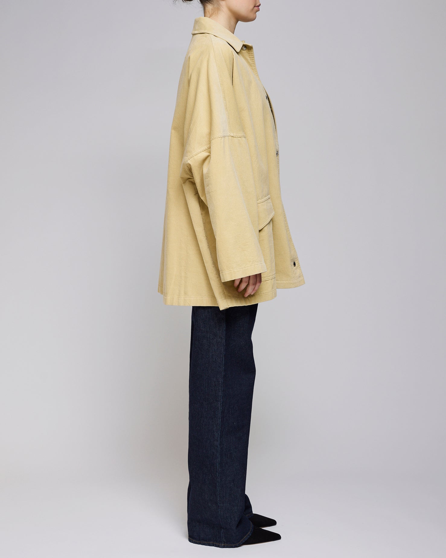 Toteme Beige Cord Overshirt Jacket