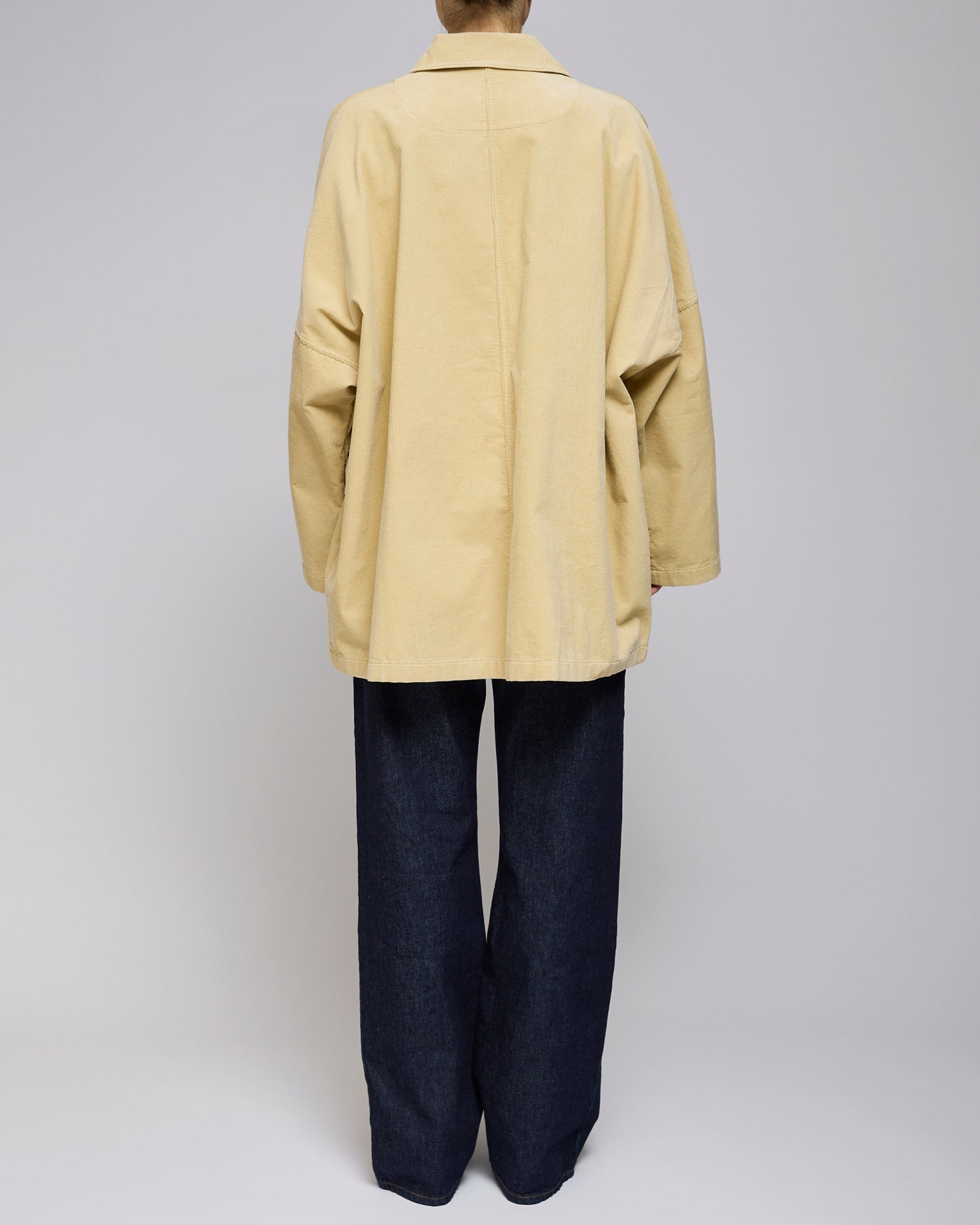 Toteme Beige Cord Overshirt Jacket