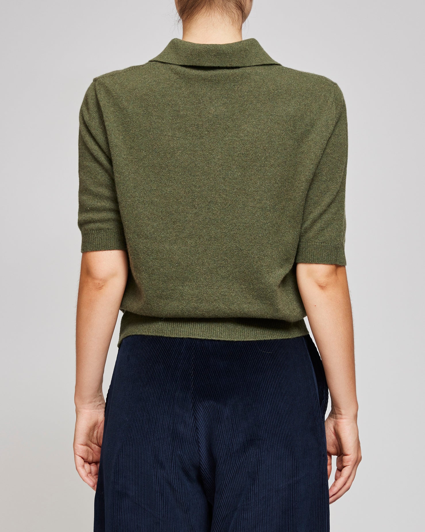 Rika Studios Green Thee Cashmere Polo