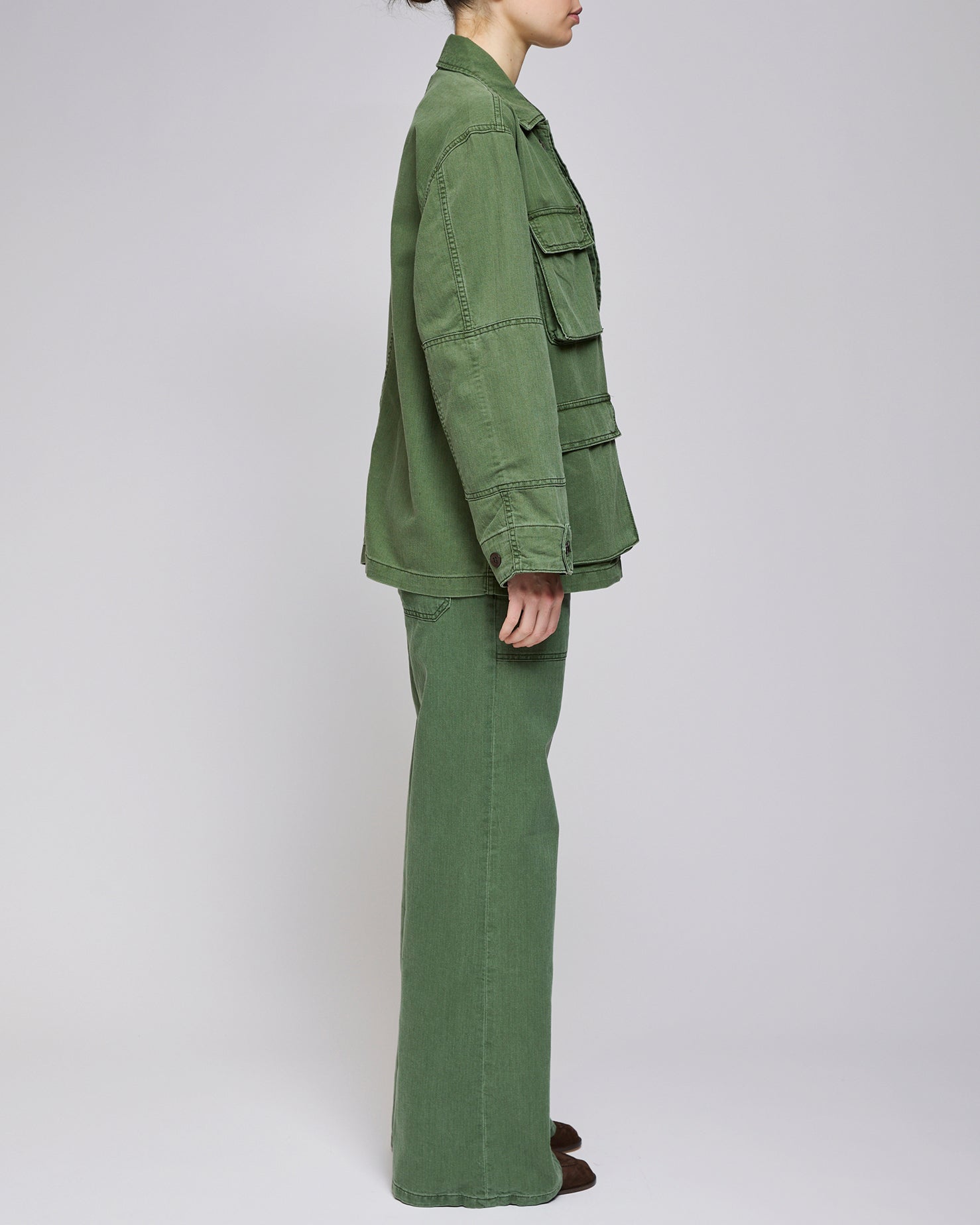 Jeanerica Chevron Green Lucy Jacket