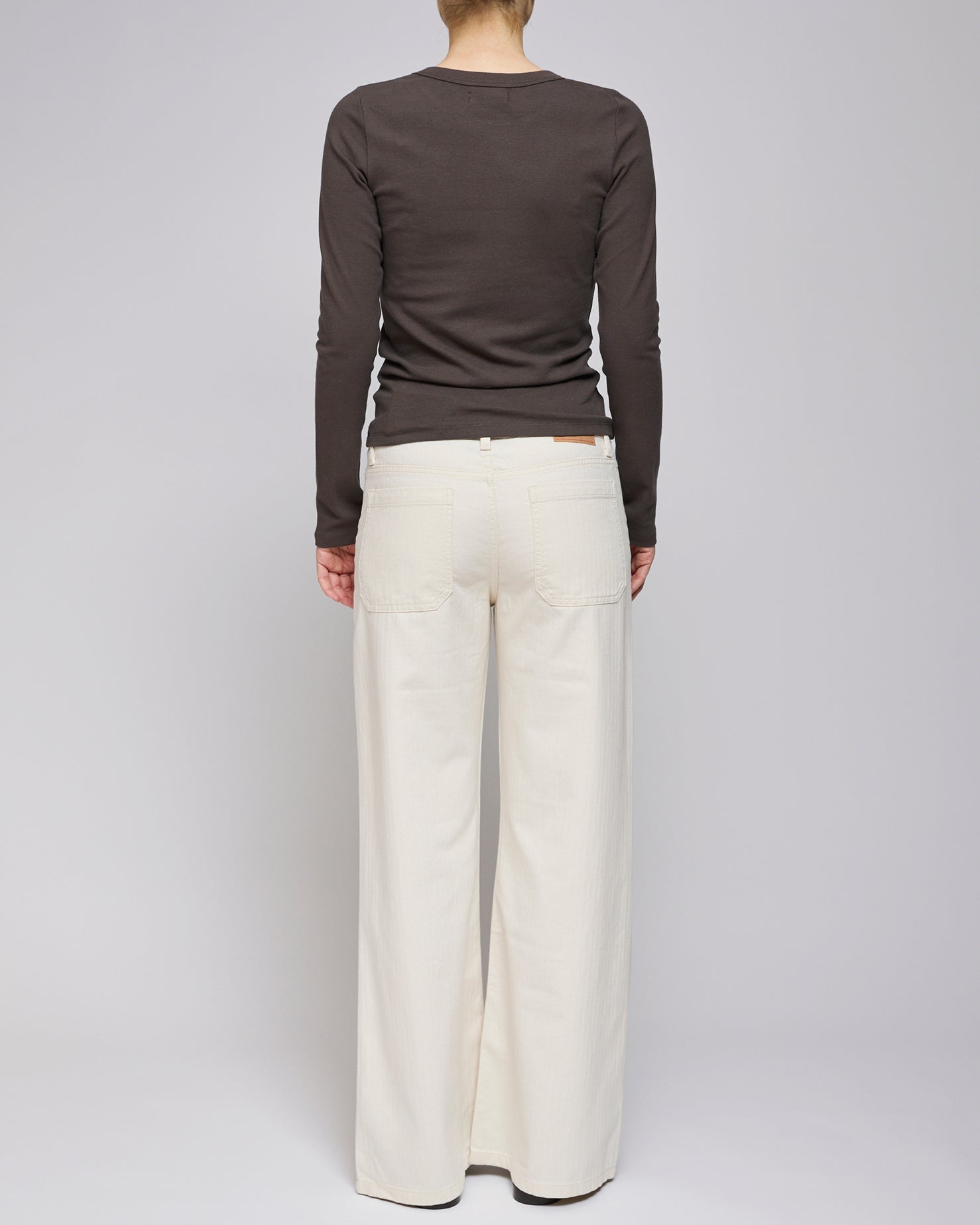 Jeanerica Chevron Ecru Guell Trousers