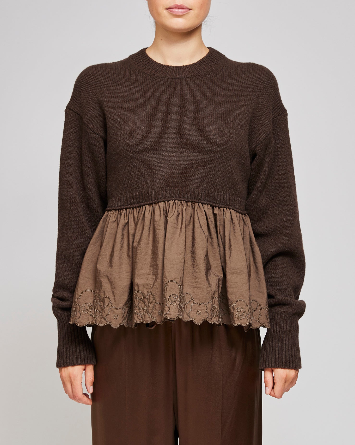 Cecilie Bahnsen Brown Bera Jumper