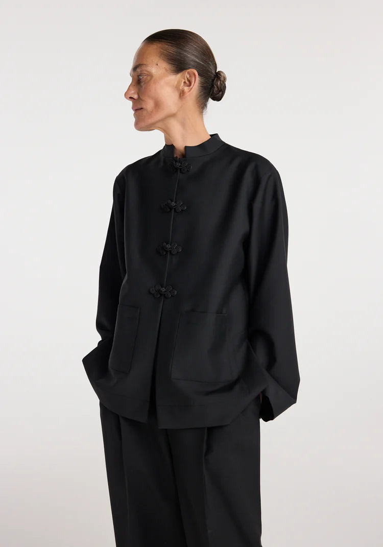 RÓHE Black Pankou Closure Jacket