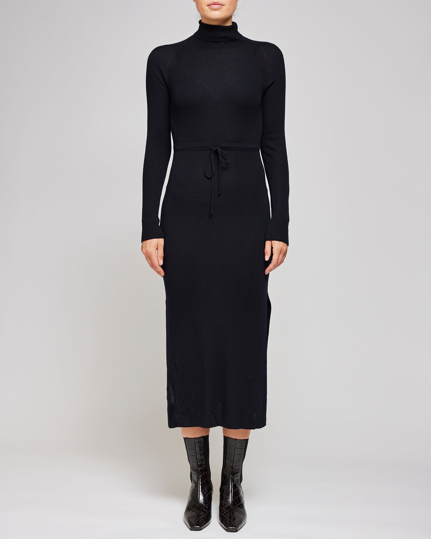 A.P.C Dark Navy Robe Marianna Dress