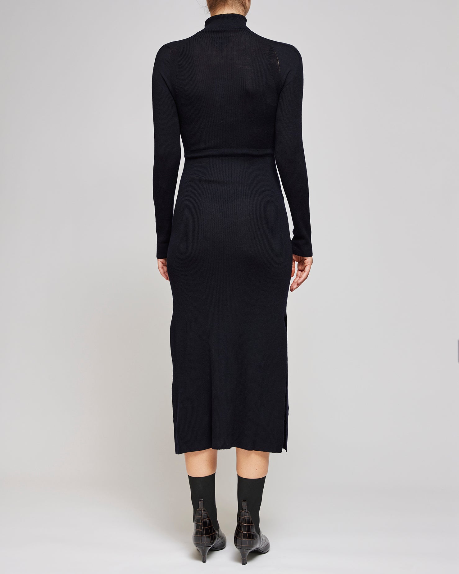 A.P.C Dark Navy Robe Marianna Dress