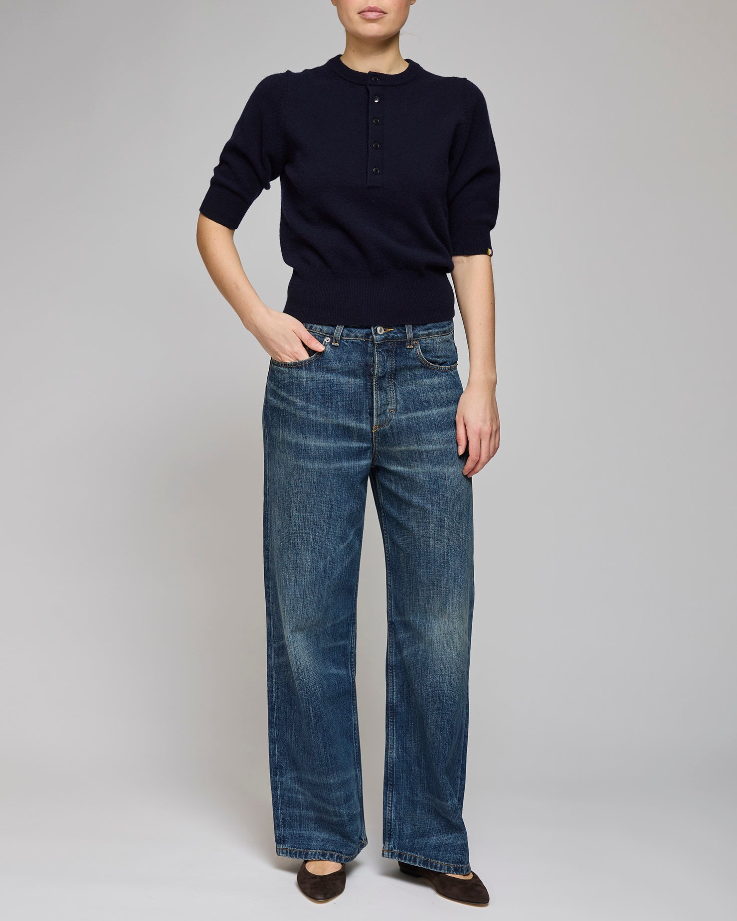 Jeanerica Dunkelblaue Righe Belem Jeans