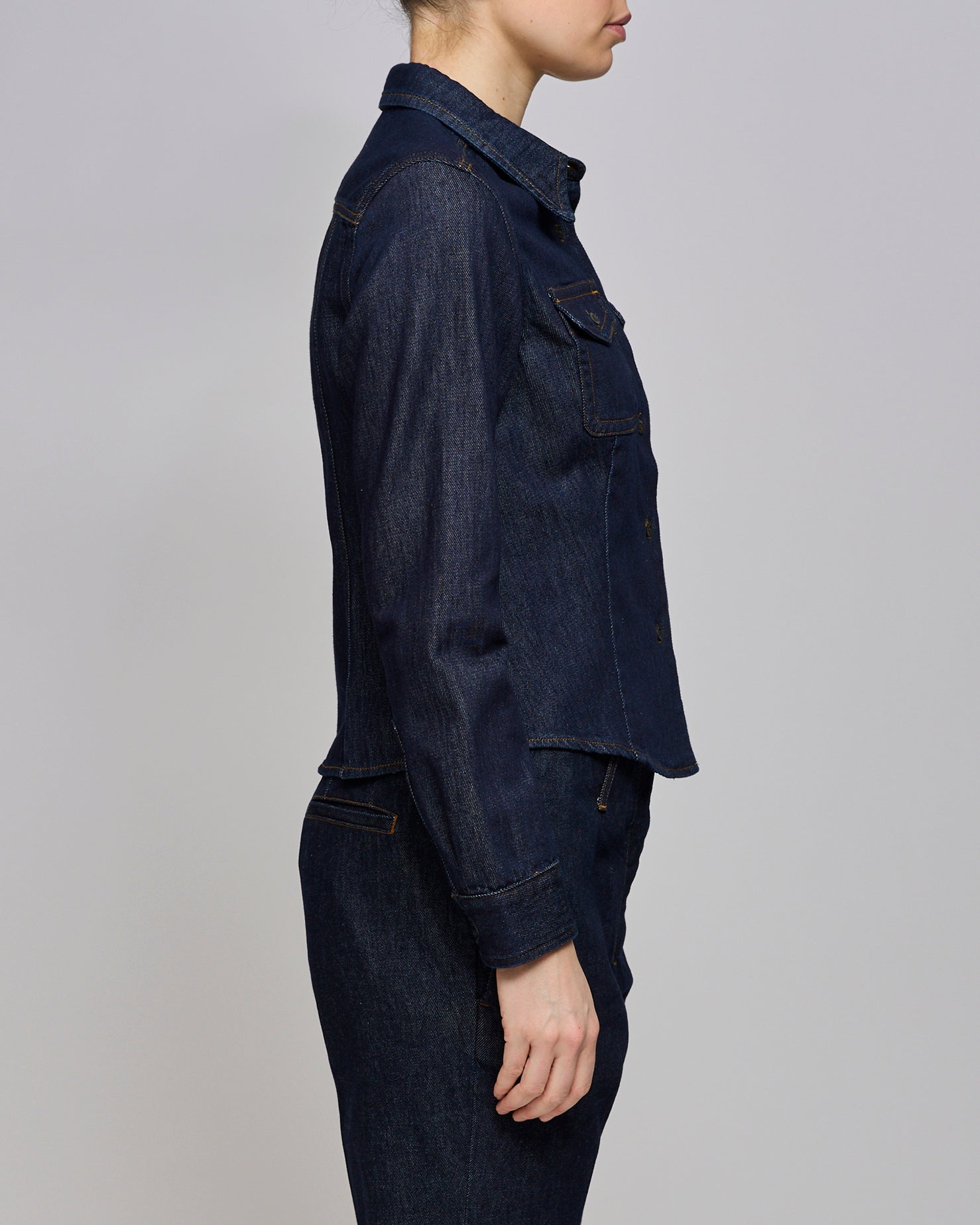 Dries Van Noten Indigo Cellie Shirt