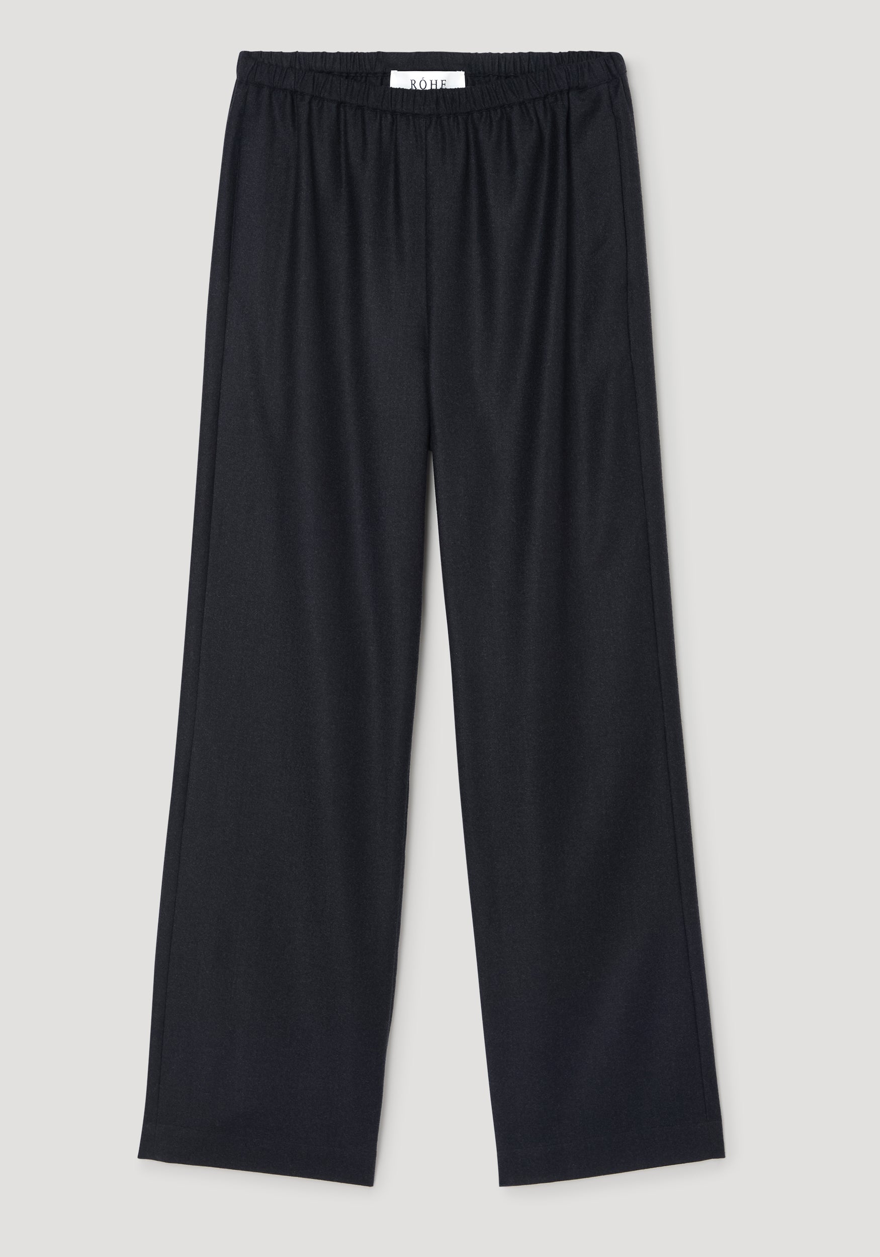 RÓHE Anthracite Melange Relaxed Fit trousers