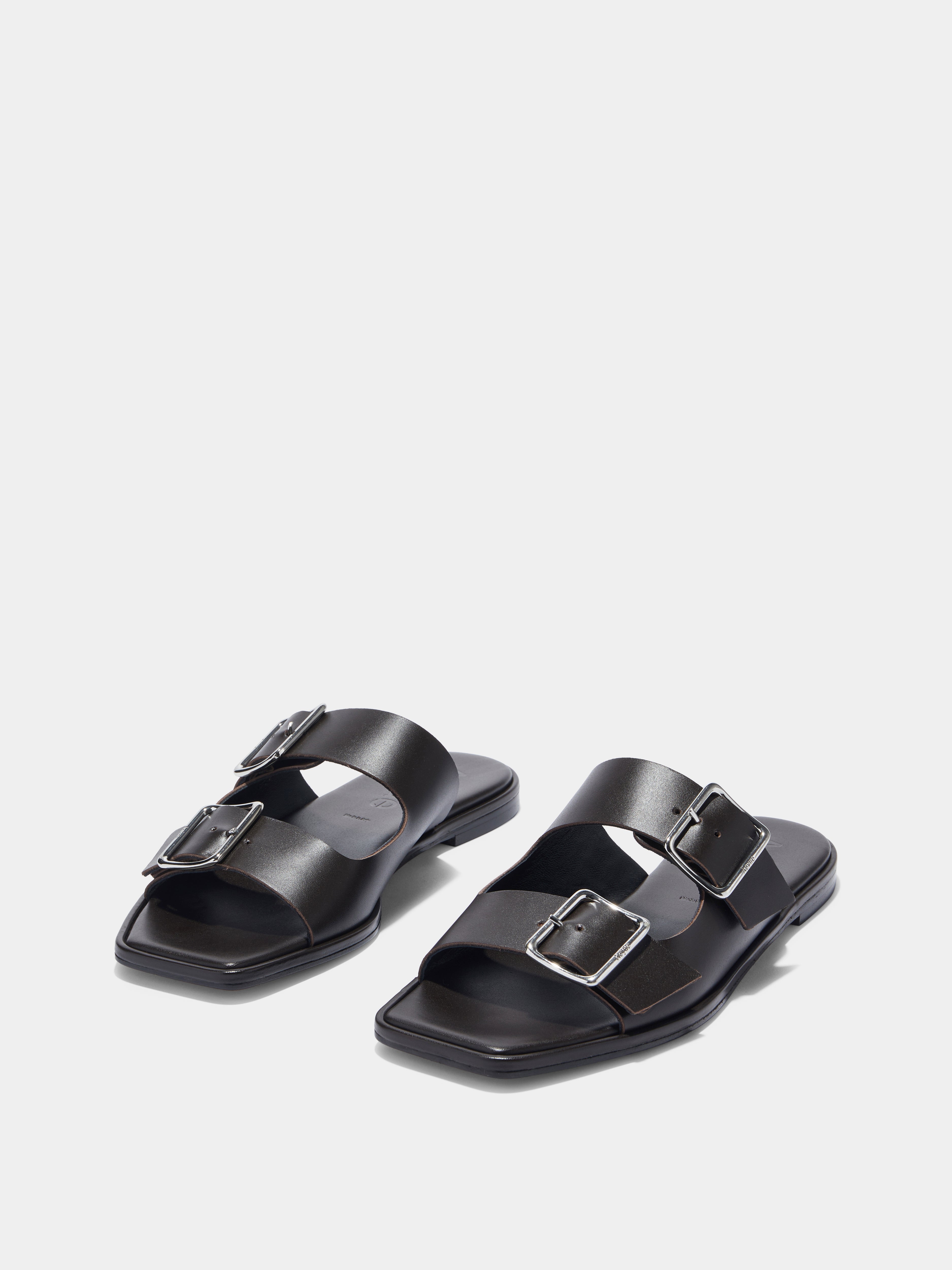 Aeyde Tonya Calf Leather Moka Sandal