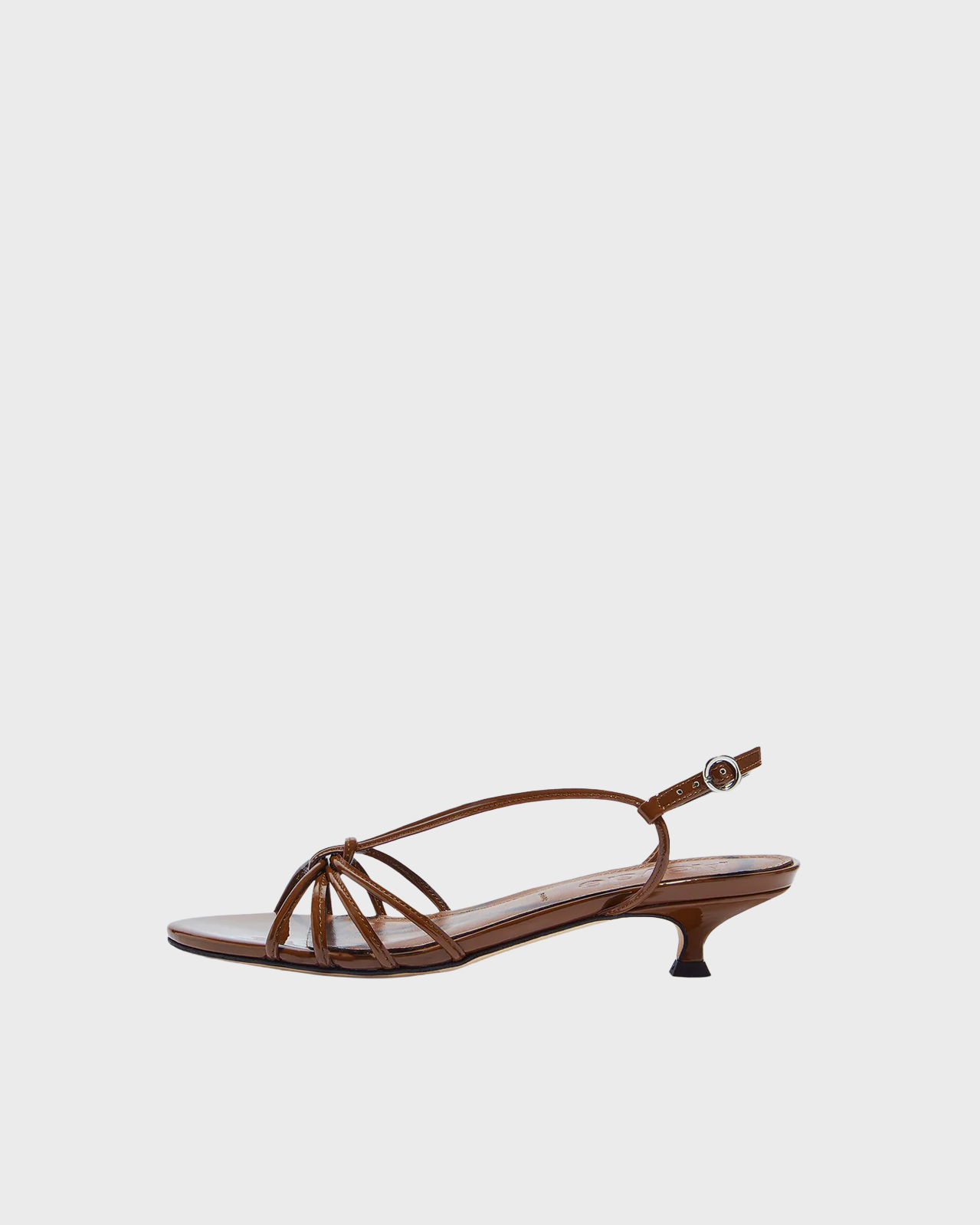 Aeyde Tobacco Amara Patent Calf Leather