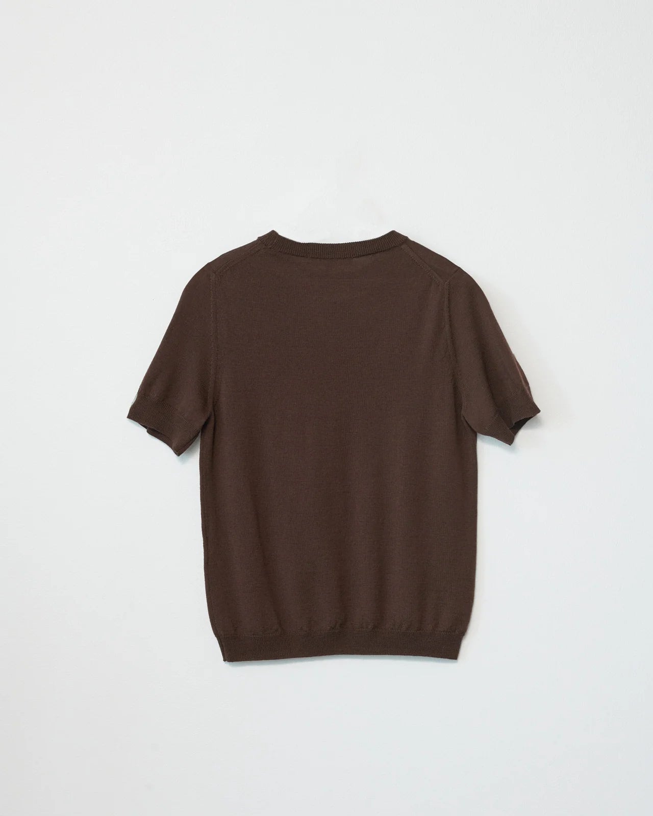 Af Agger Brown Merino Knit T-shirt