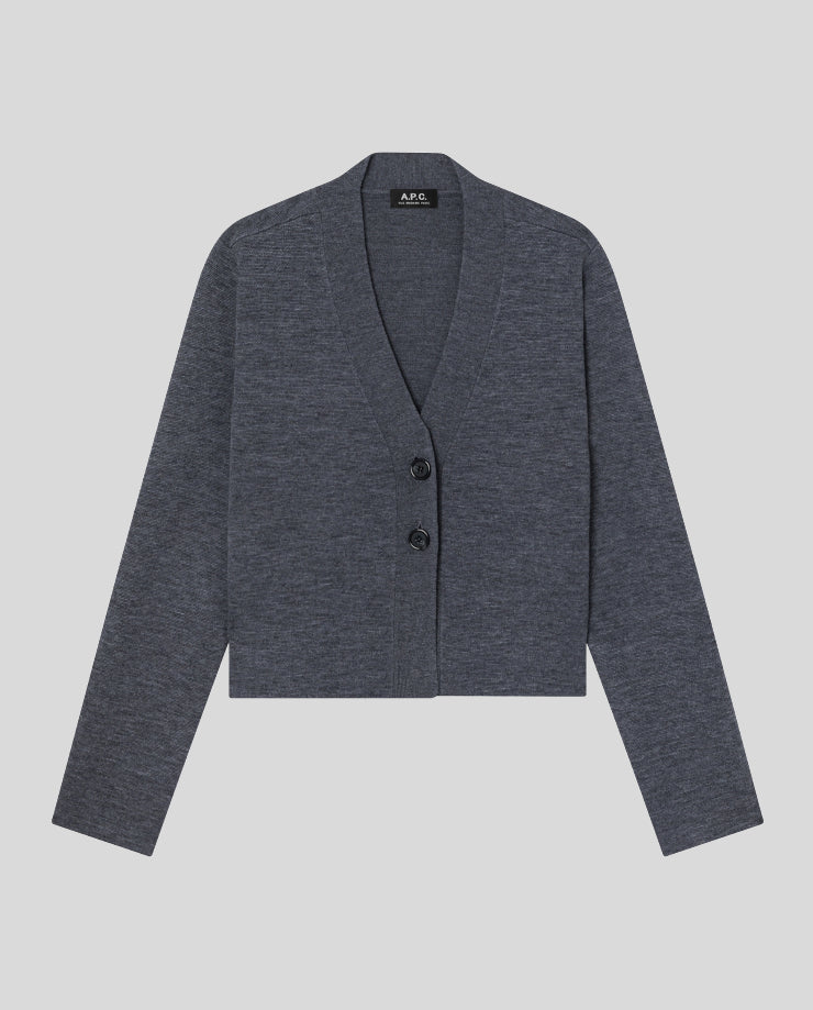 A.P.C. Anthracite Anna Cardigan