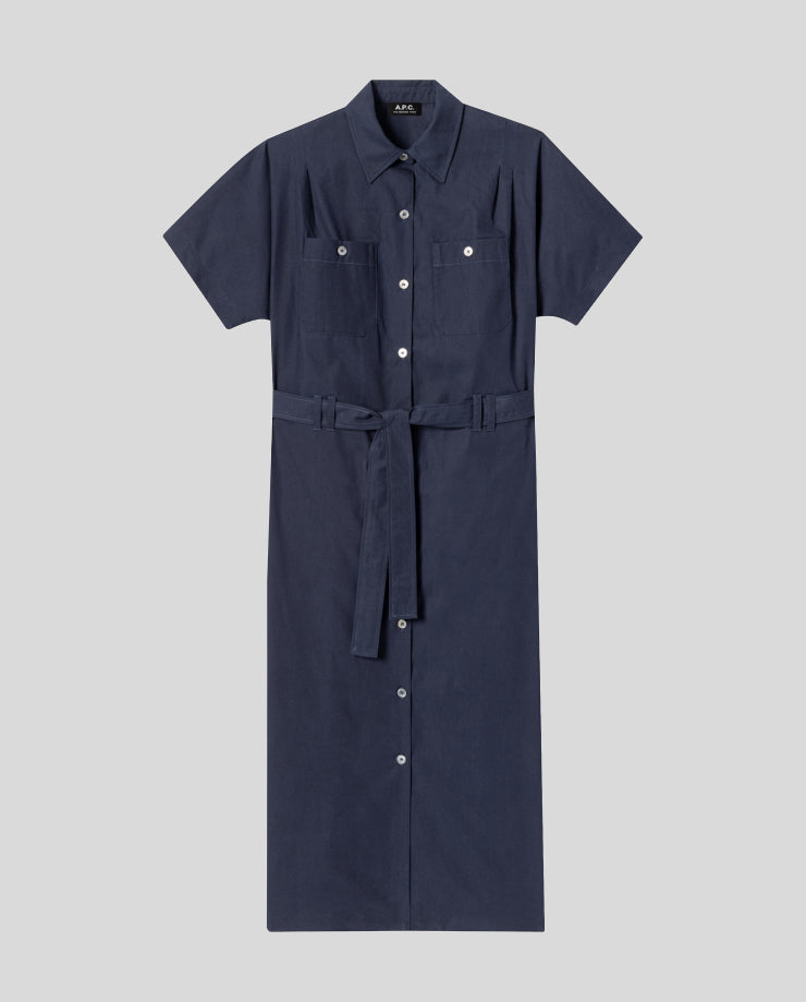 A.P.C. Dark Navy New Drew Dress