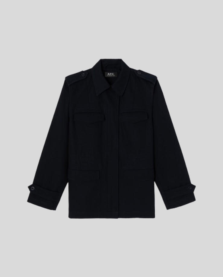 A.P.C Navy Veste Ceintree Jacket