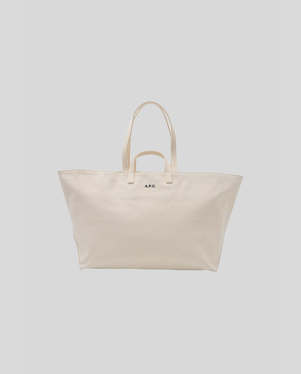 A.P.C. Ecru Le Drummer Toile bag