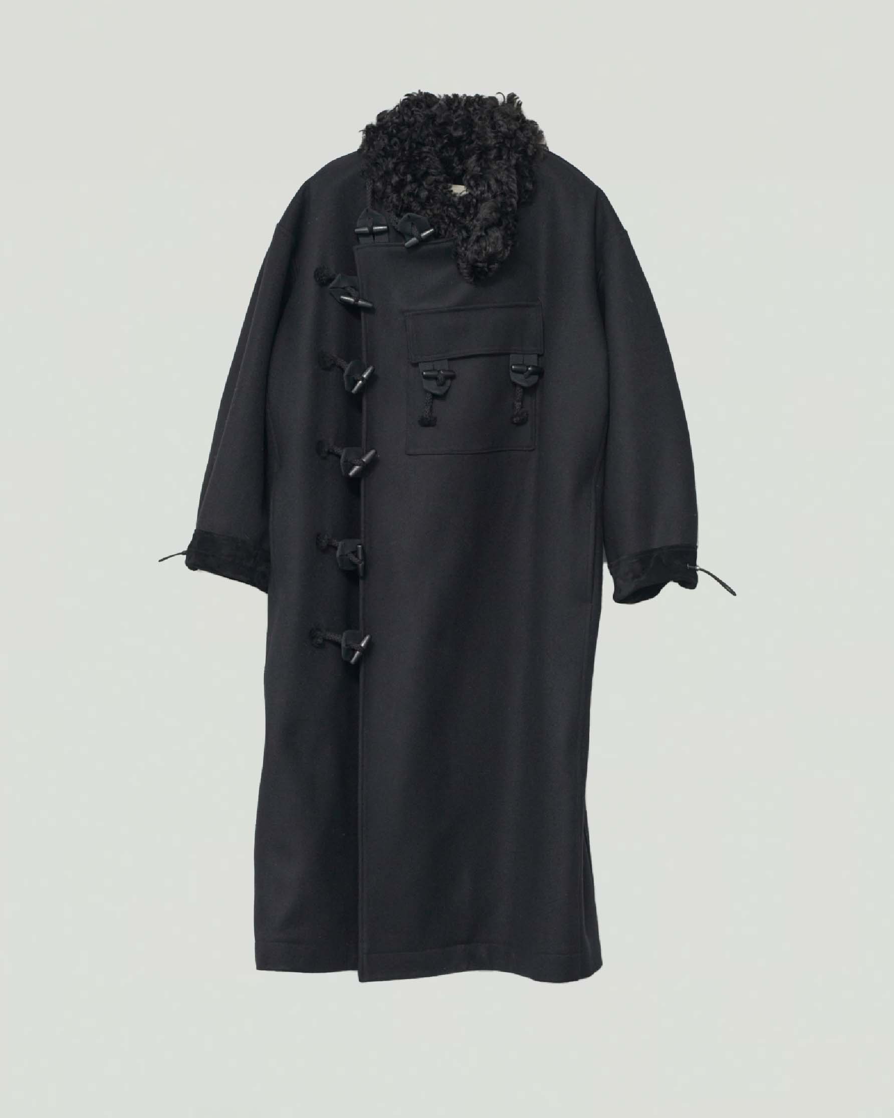 Af Agger Black Hainsworth Wool Officer Coat