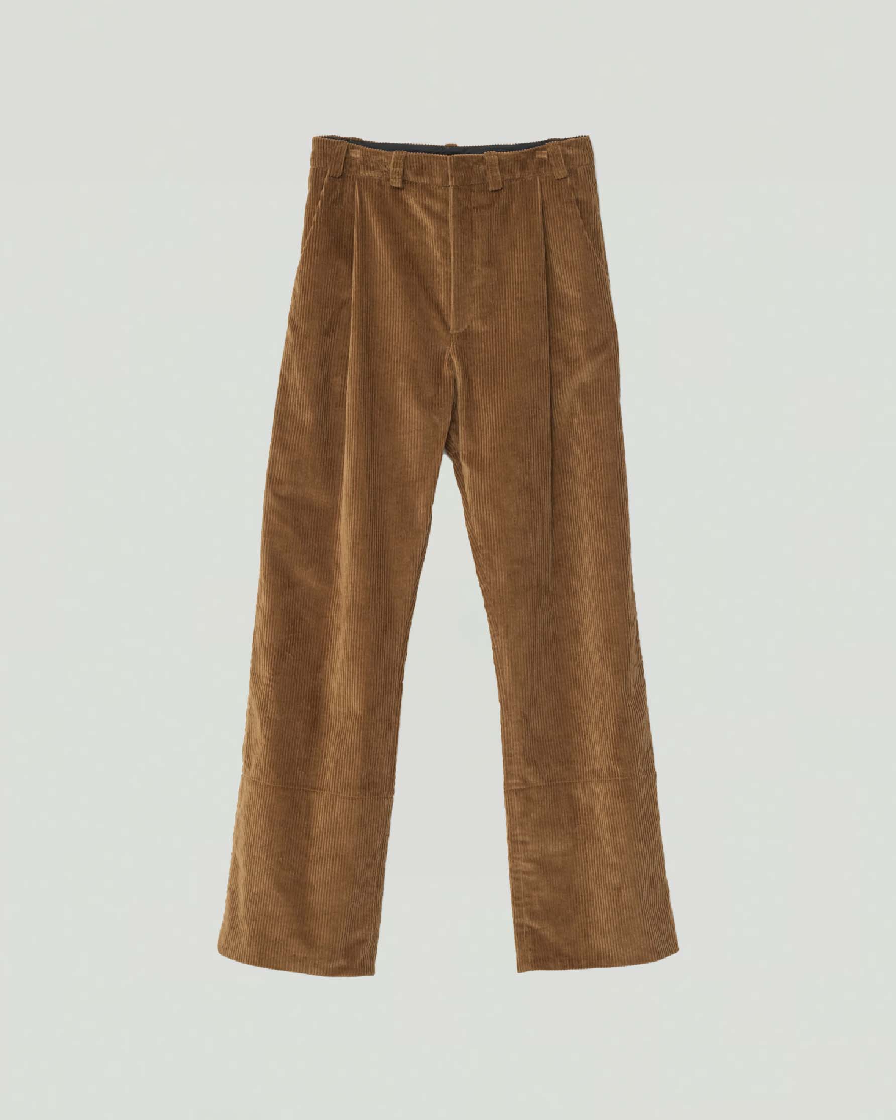 Af Agger Cognac Corduroy Box Trousers