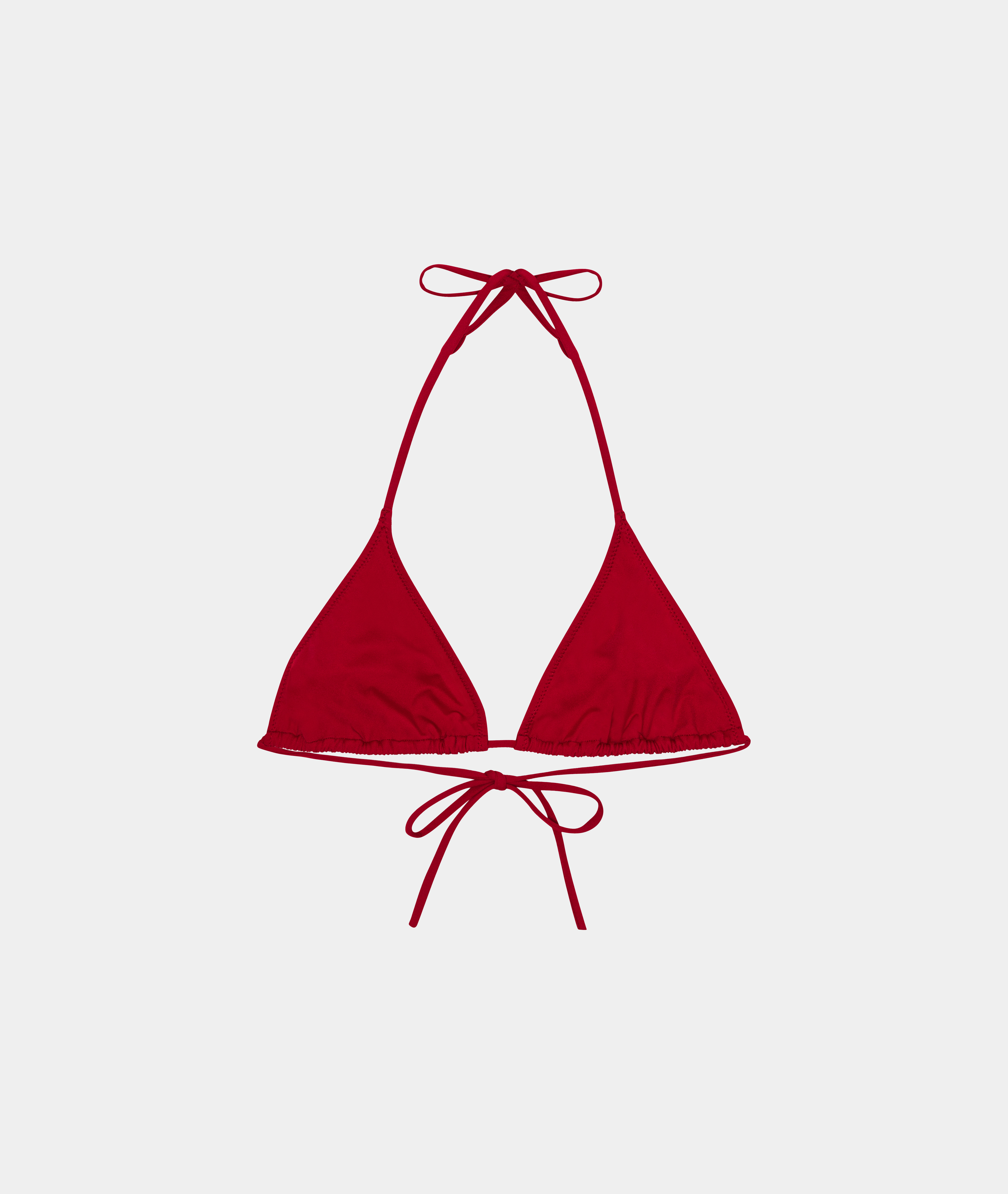 Alipo Red Triangle Bikini Top