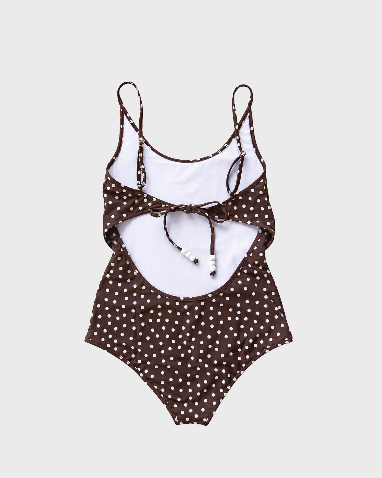 Bellini Bikini Brown Dot Saona Swimsuit