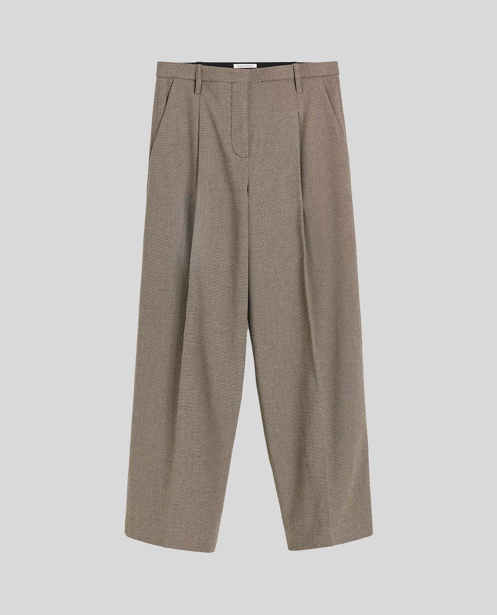 By Malene Birger  Mixed Weave Beige Elsa Trousers