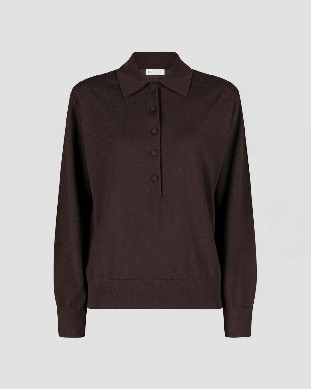 Dries Van Noten Dark Brown Tuno Polo