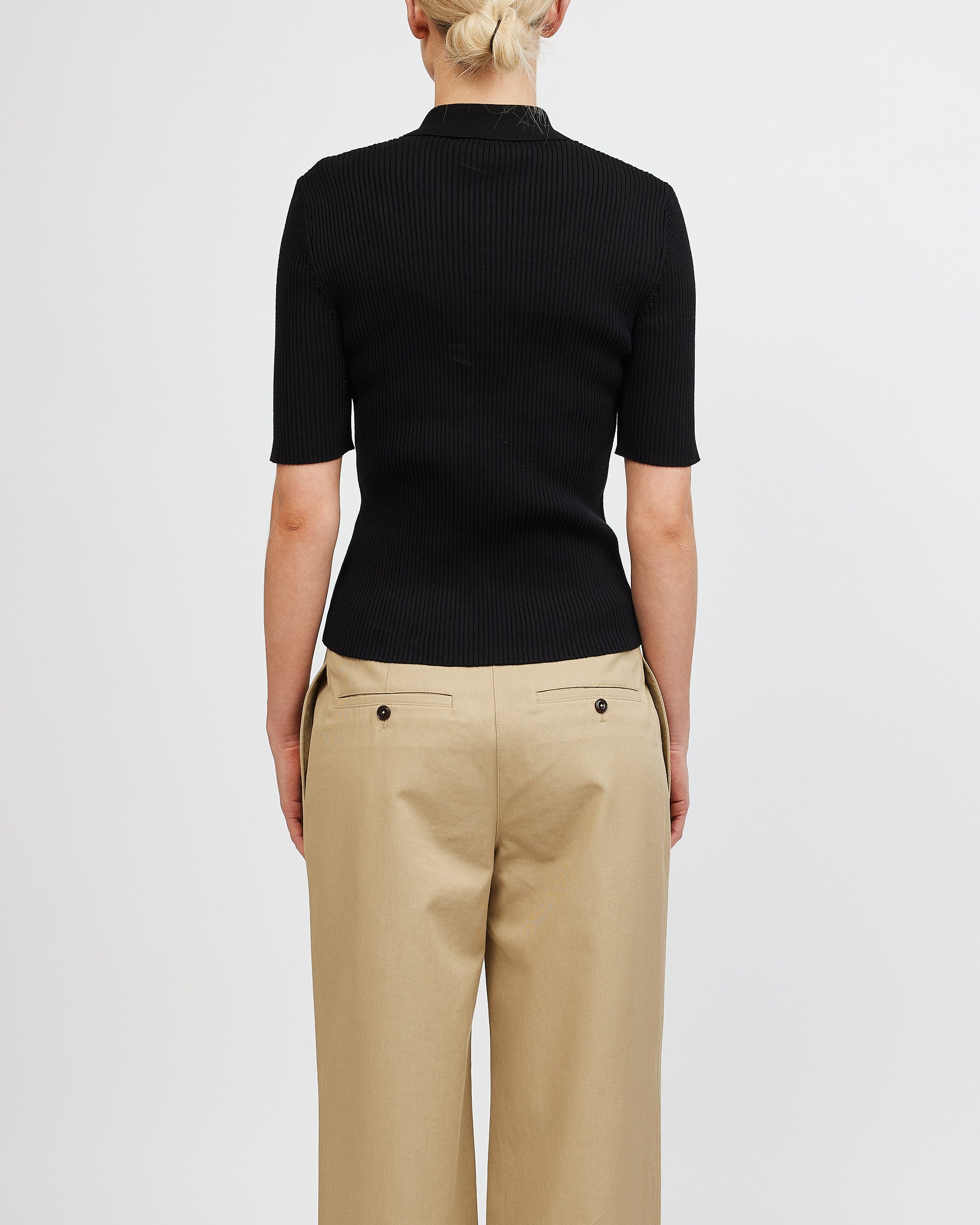 A.P.C Danae Black Polo Shirt
