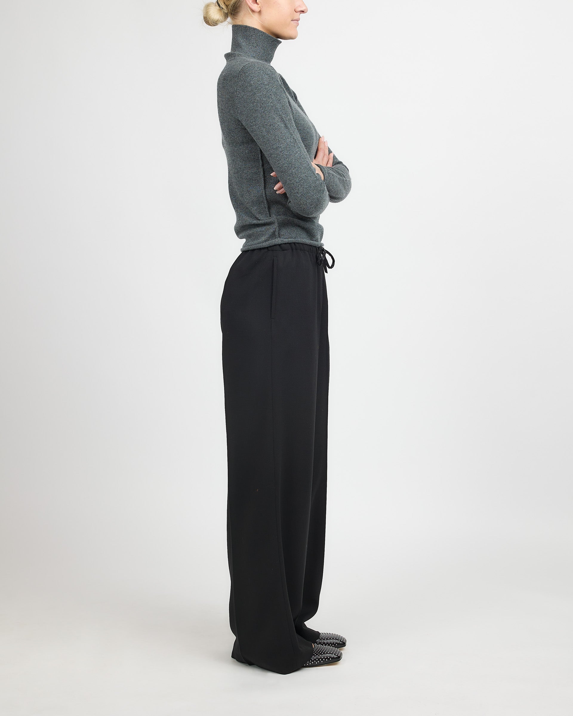 Dries Van Noten Black Puvis Pants Long