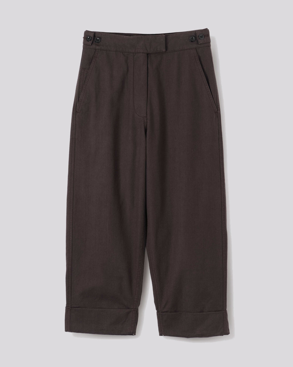 MHL Drill Mahogany Belt Trousers