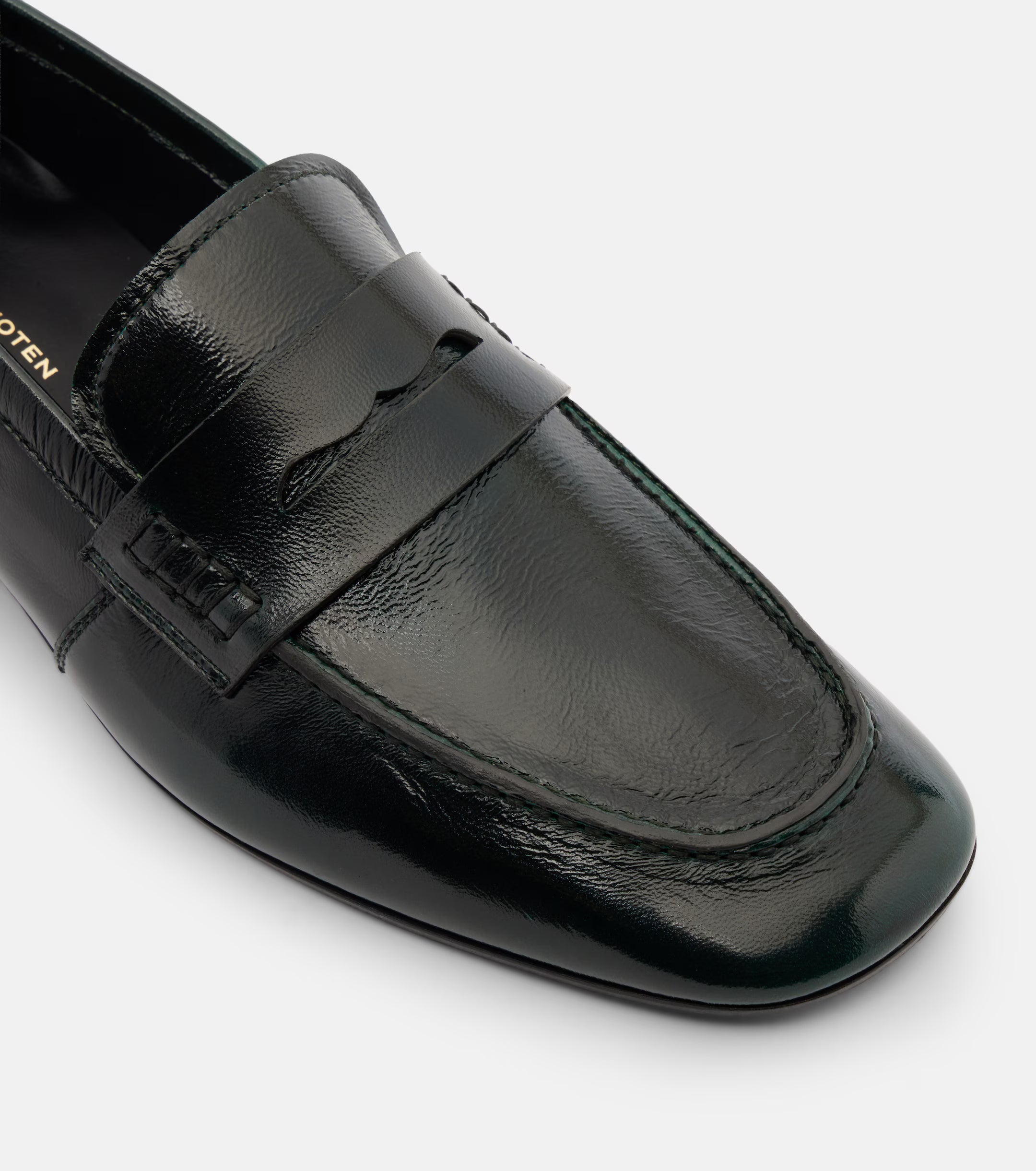 Dries Van Noten Black Leather Loafers