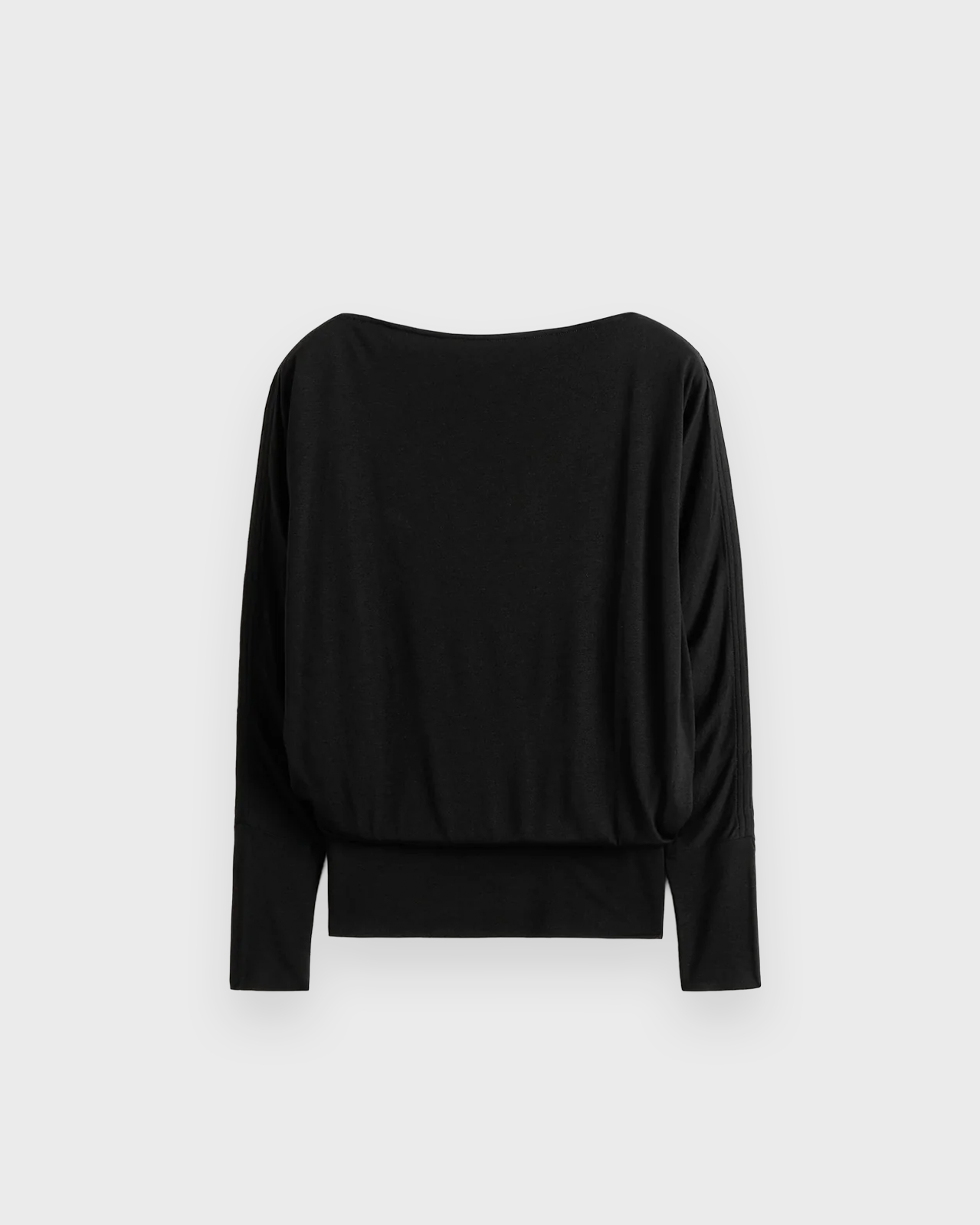 Toteme Black Boatneck Jersey Top