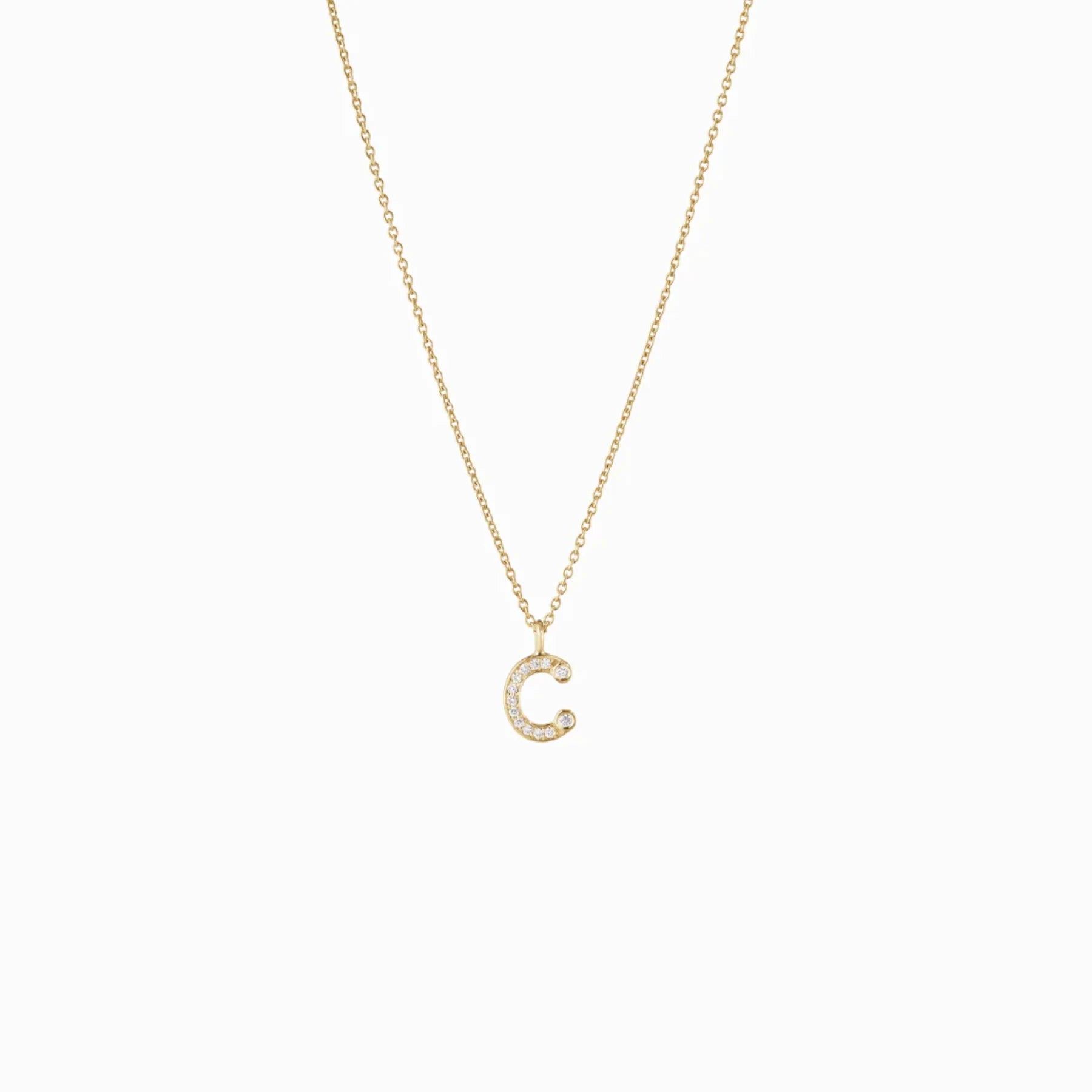 Sophie Bille Brahe Simple Letter C Necklace